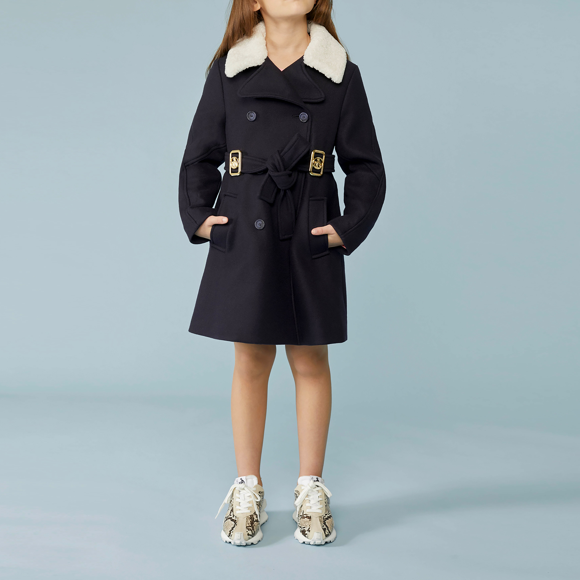 Wool cloth coat LANVIN for GIRL