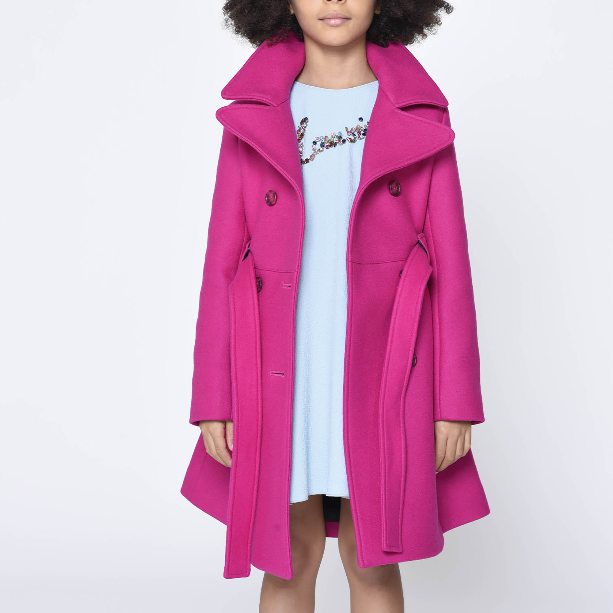 Wool broadcloth coat LANVIN for GIRL