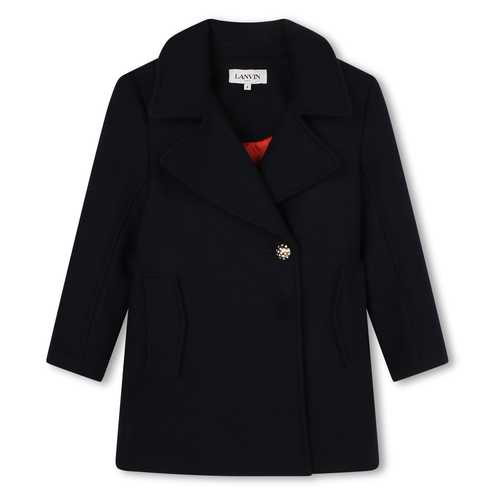 Mid-length woollen coat LANVIN for GIRL