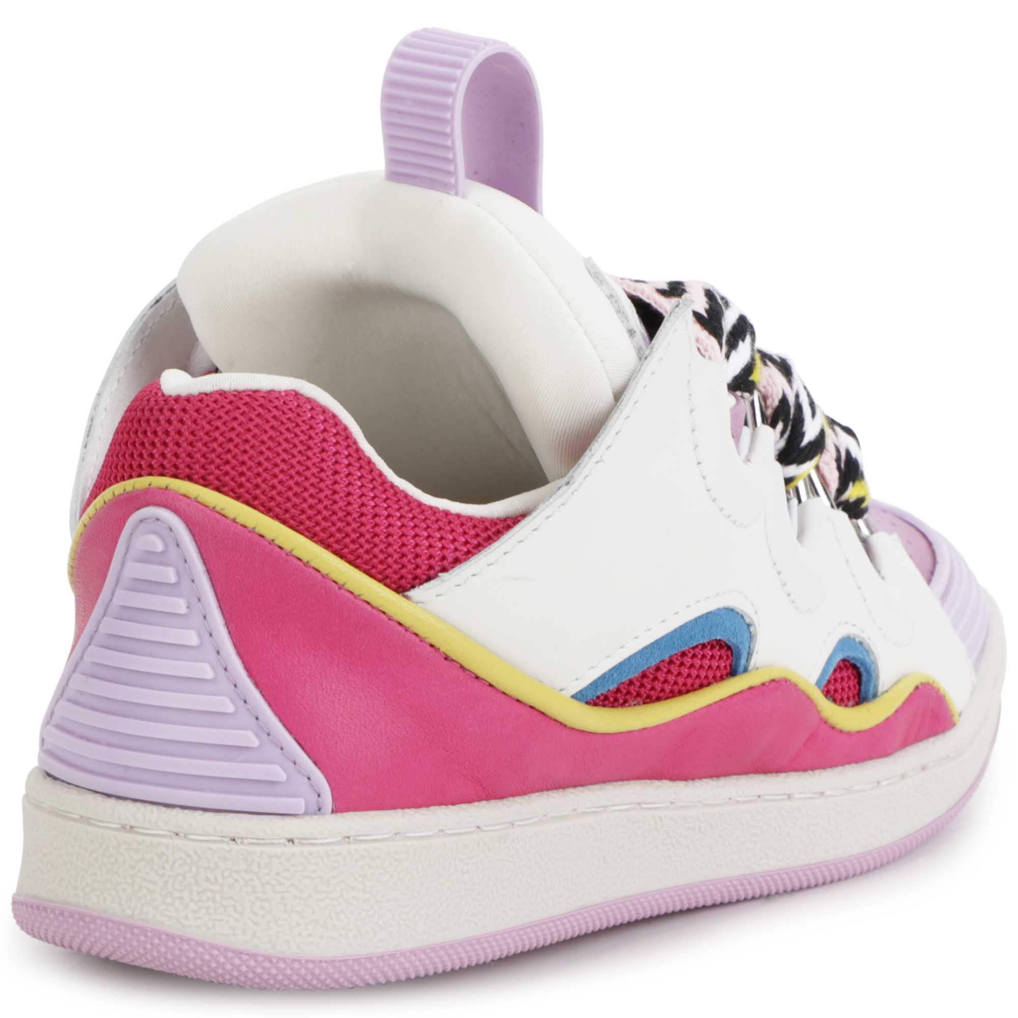 Leather and fabric trainers LANVIN for GIRL