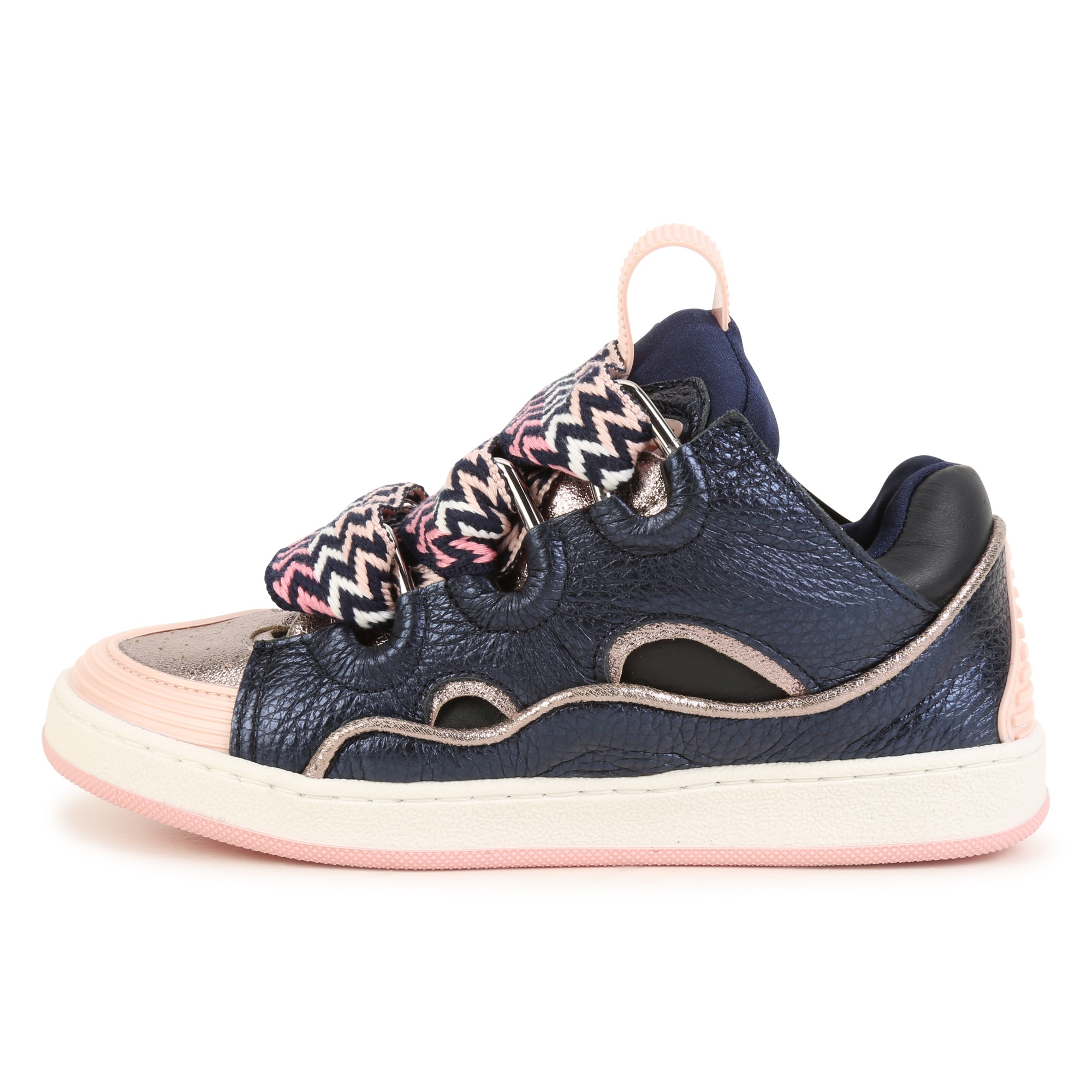 Lace-up leather trainers LANVIN for GIRL