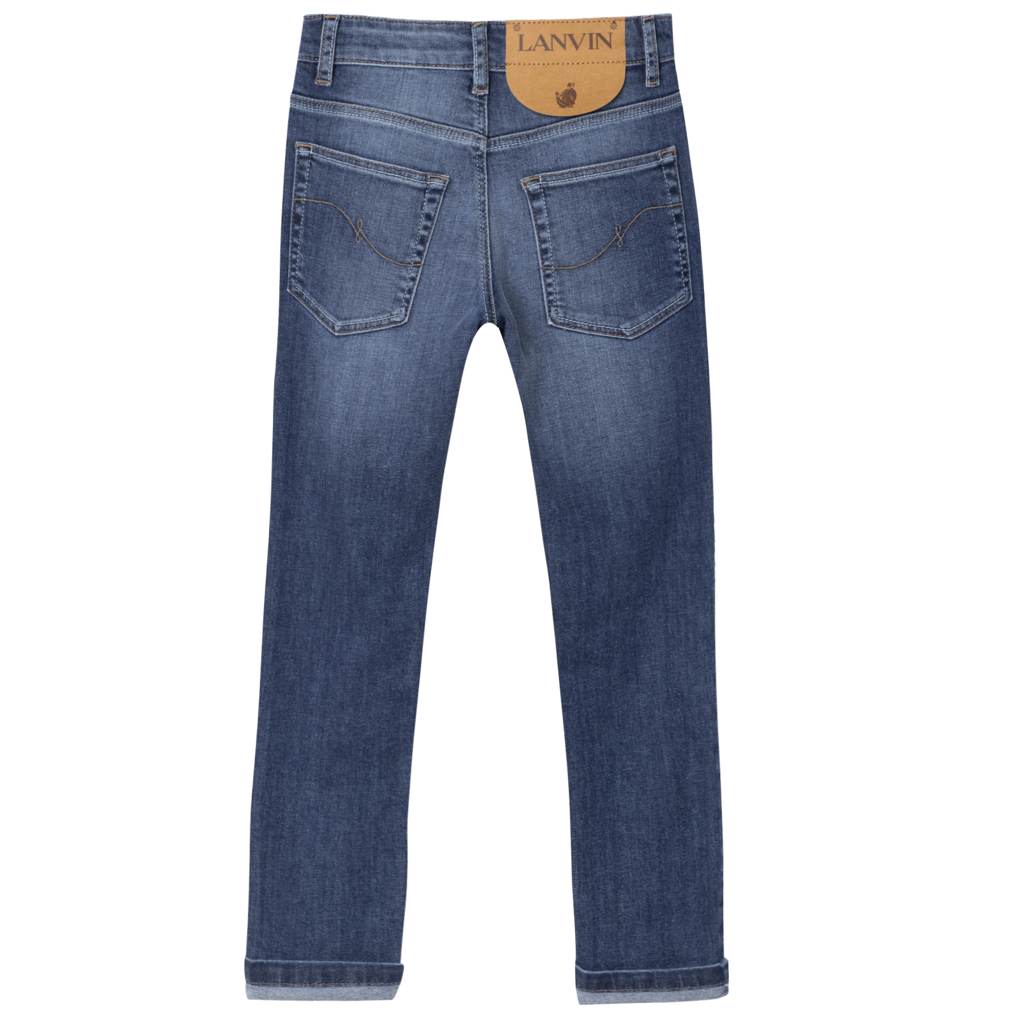 Jeans in denim elasticizzato LANVIN Per RAGAZZO