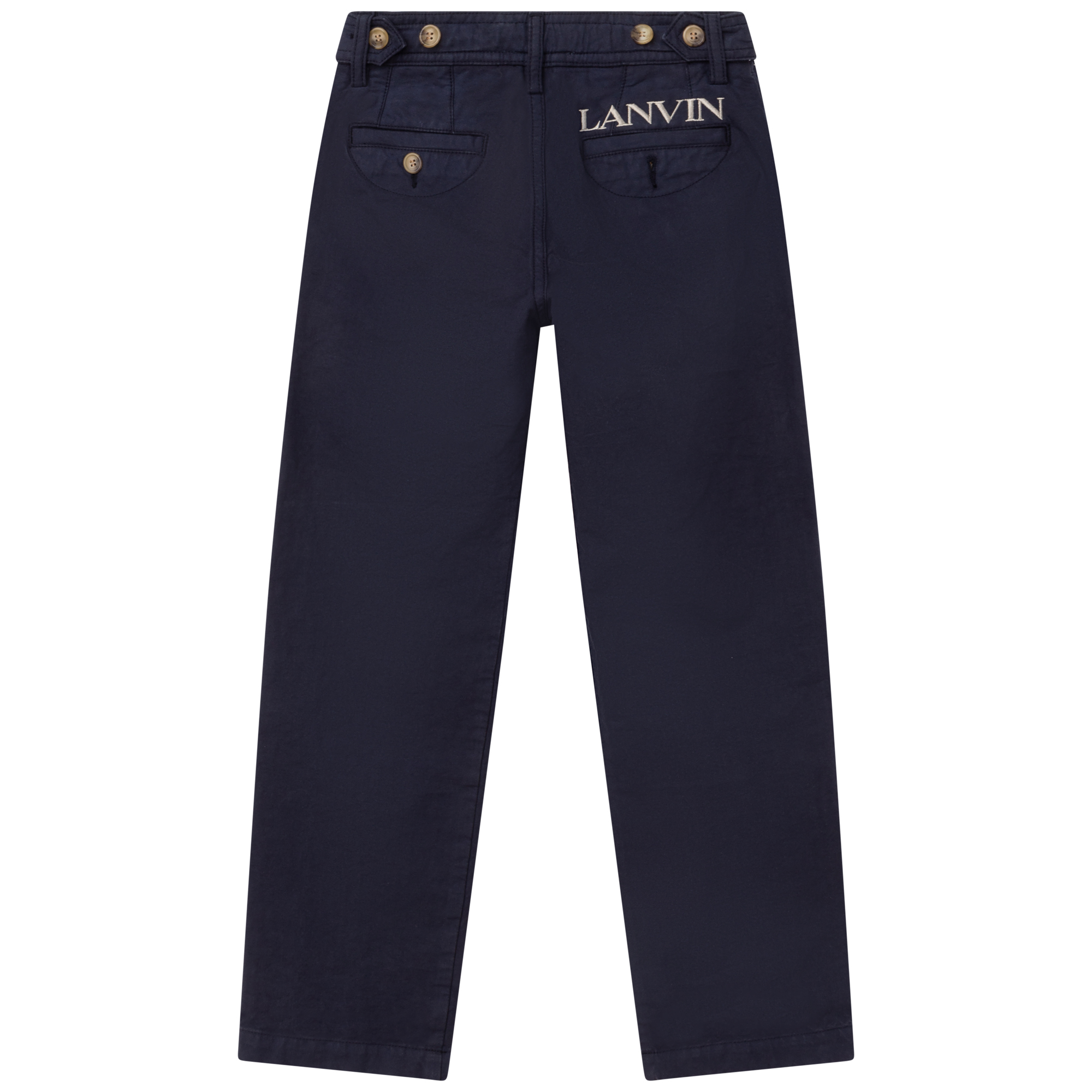 Herringbone cotton trousers LANVIN for BOY