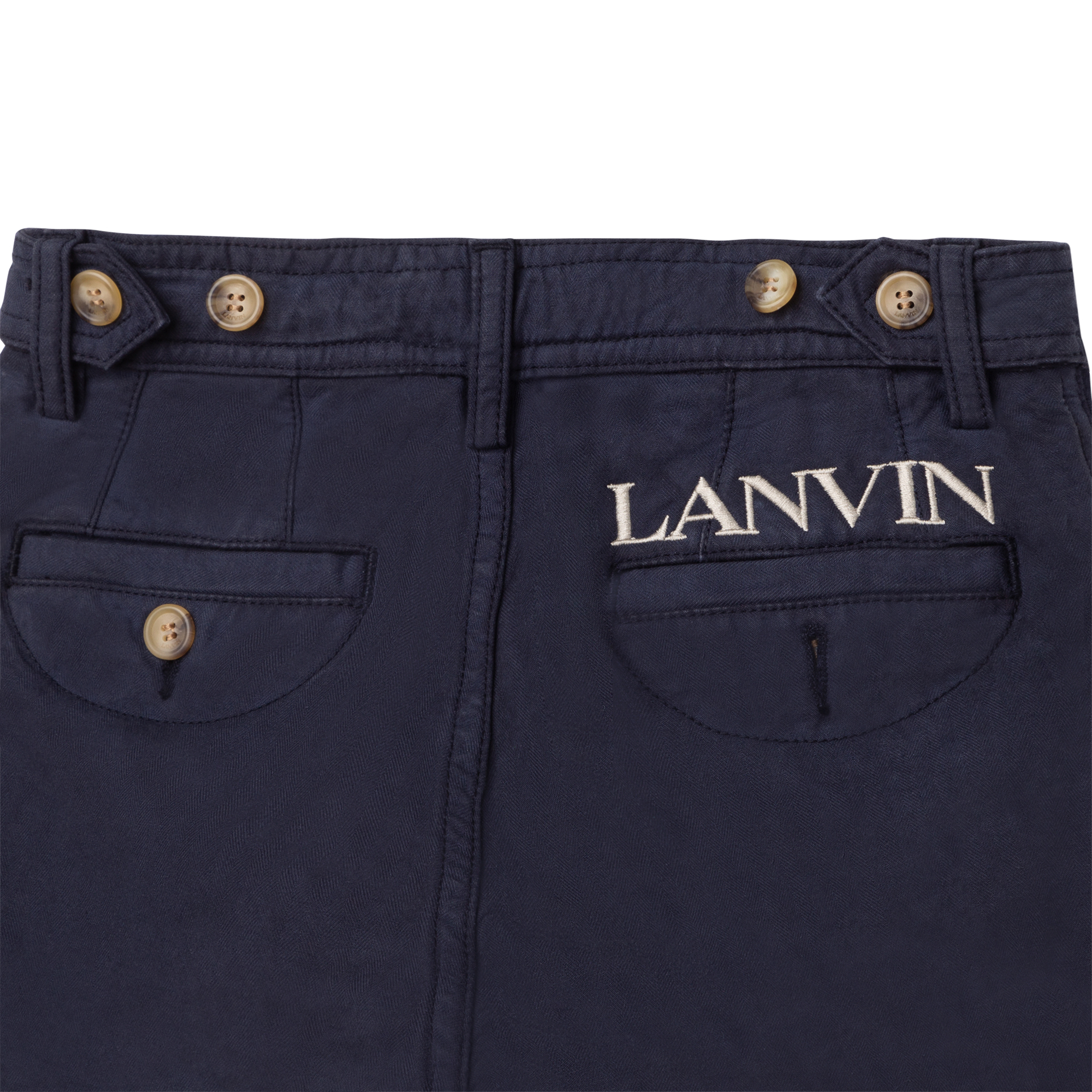 Herringbone cotton trousers LANVIN for BOY