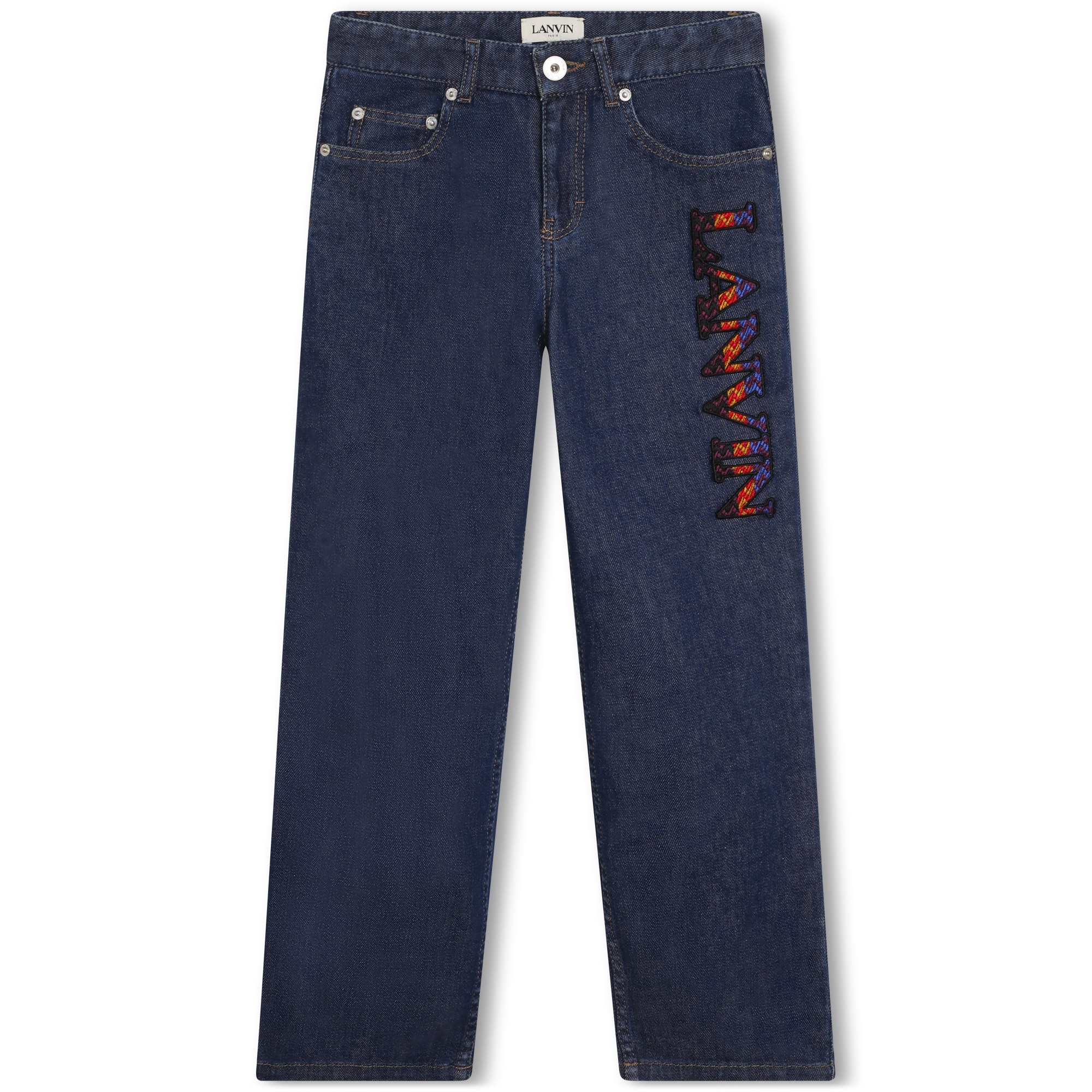 Cotton-rich straight jeans LANVIN for BOY