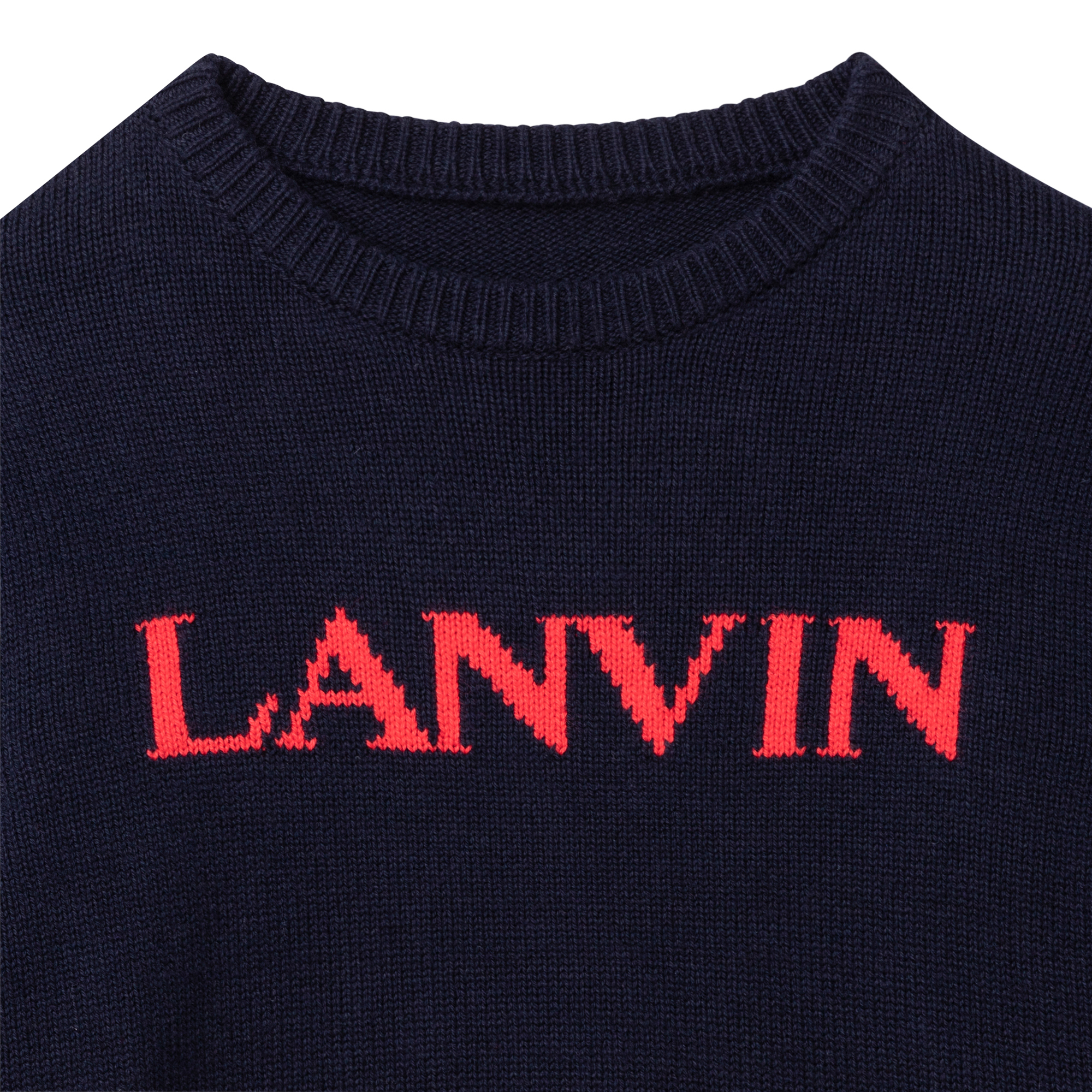 Pullover in cotone e lana LANVIN Per RAGAZZO
