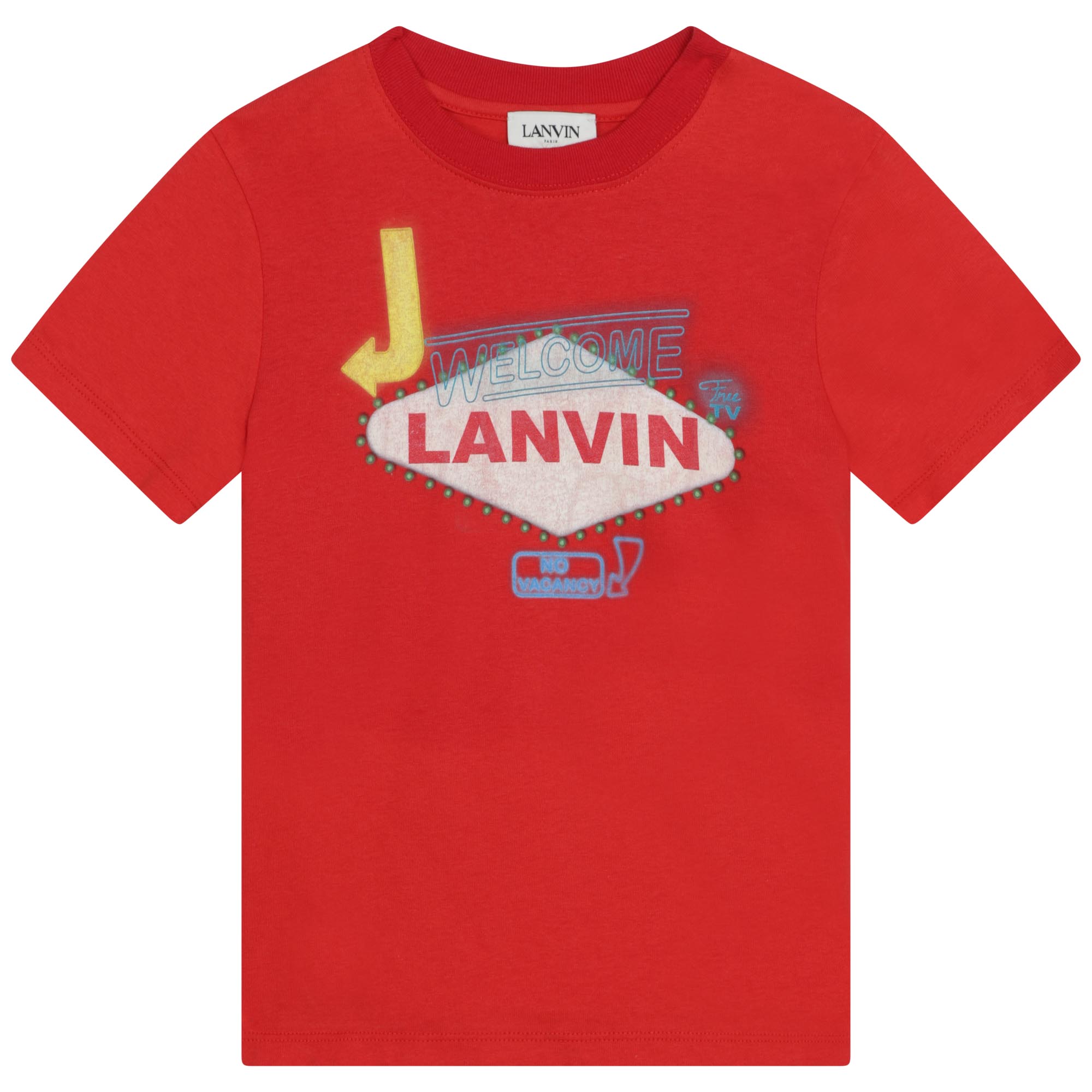 T-shirt in cotone con stampa LANVIN Per RAGAZZO
