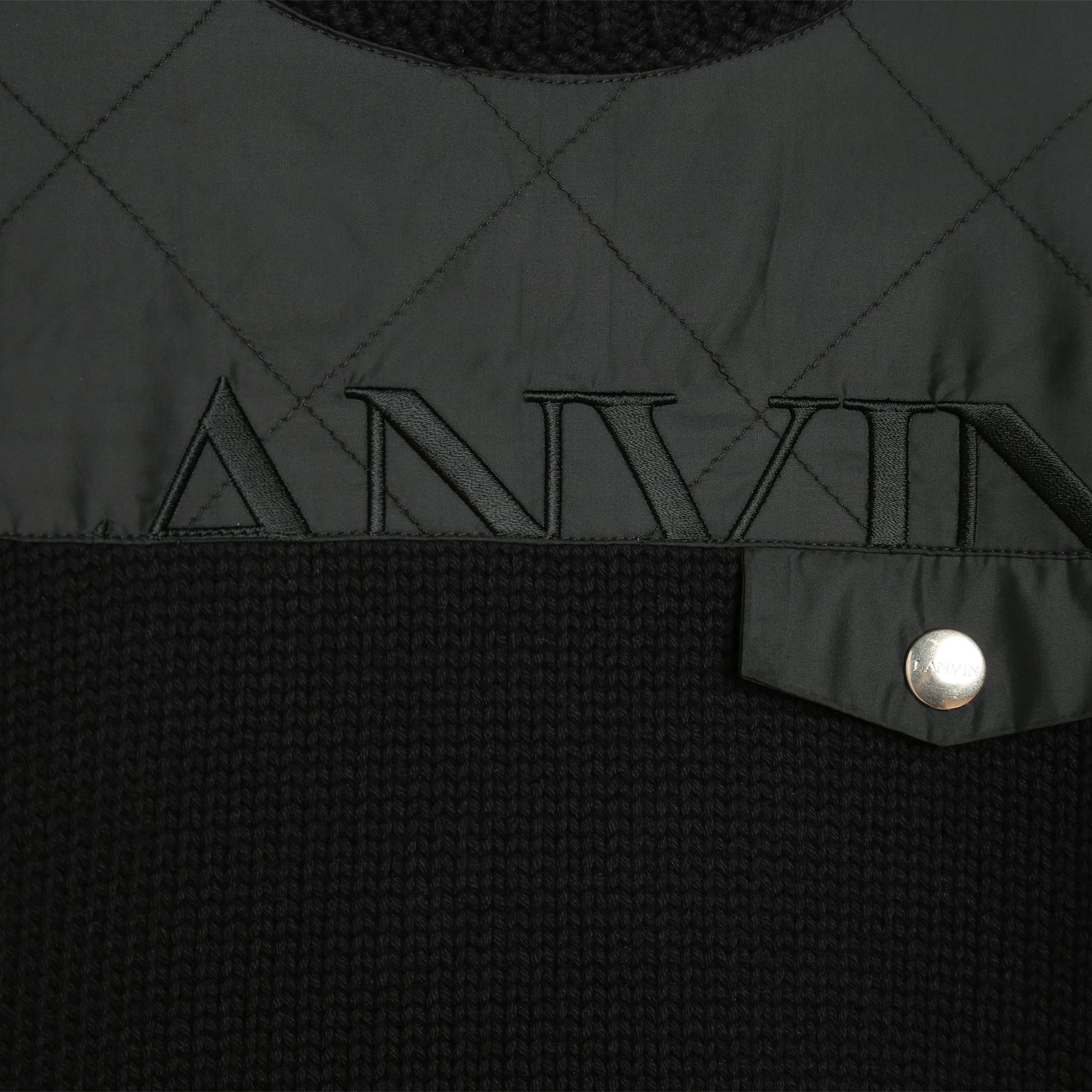 Pullover aus 2 Materialien LANVIN Für JUNGE