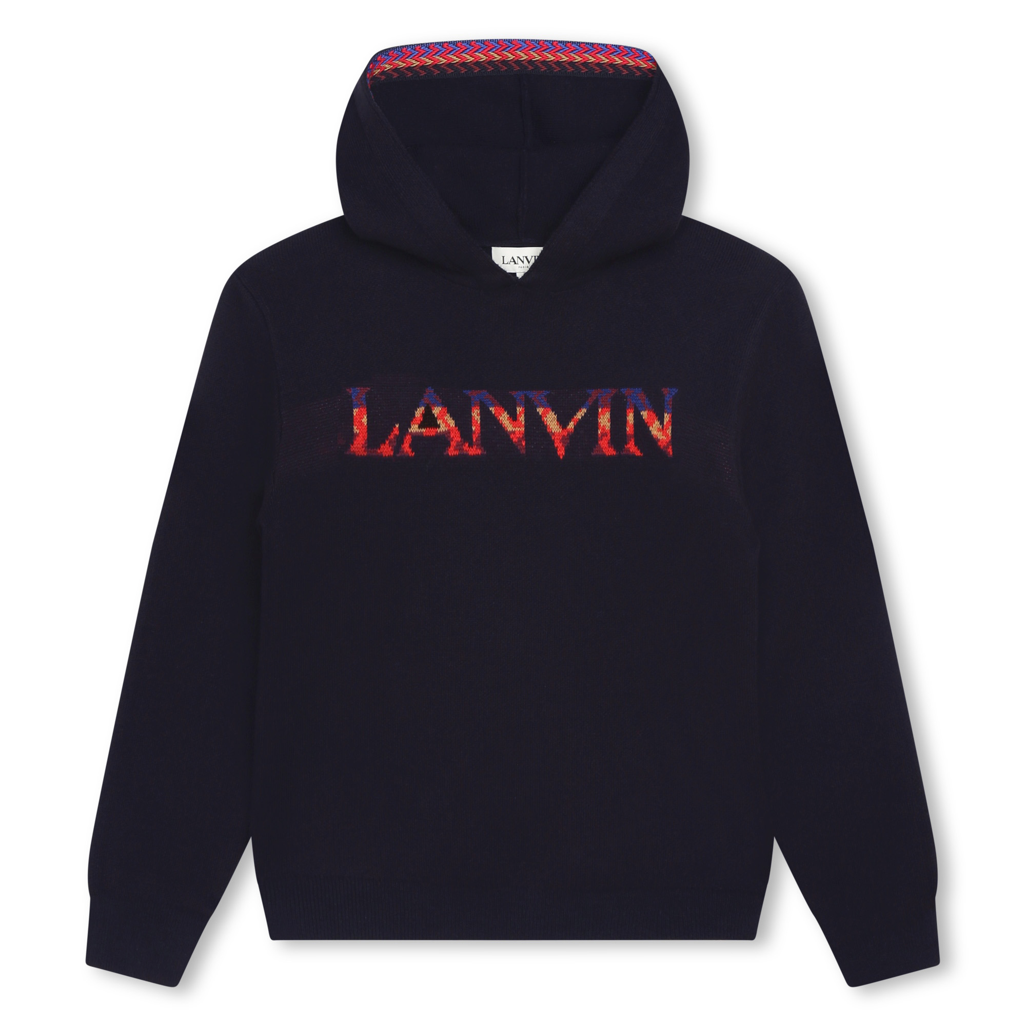 Sweat-shirt à capuche tricot LANVIN pour GARCON