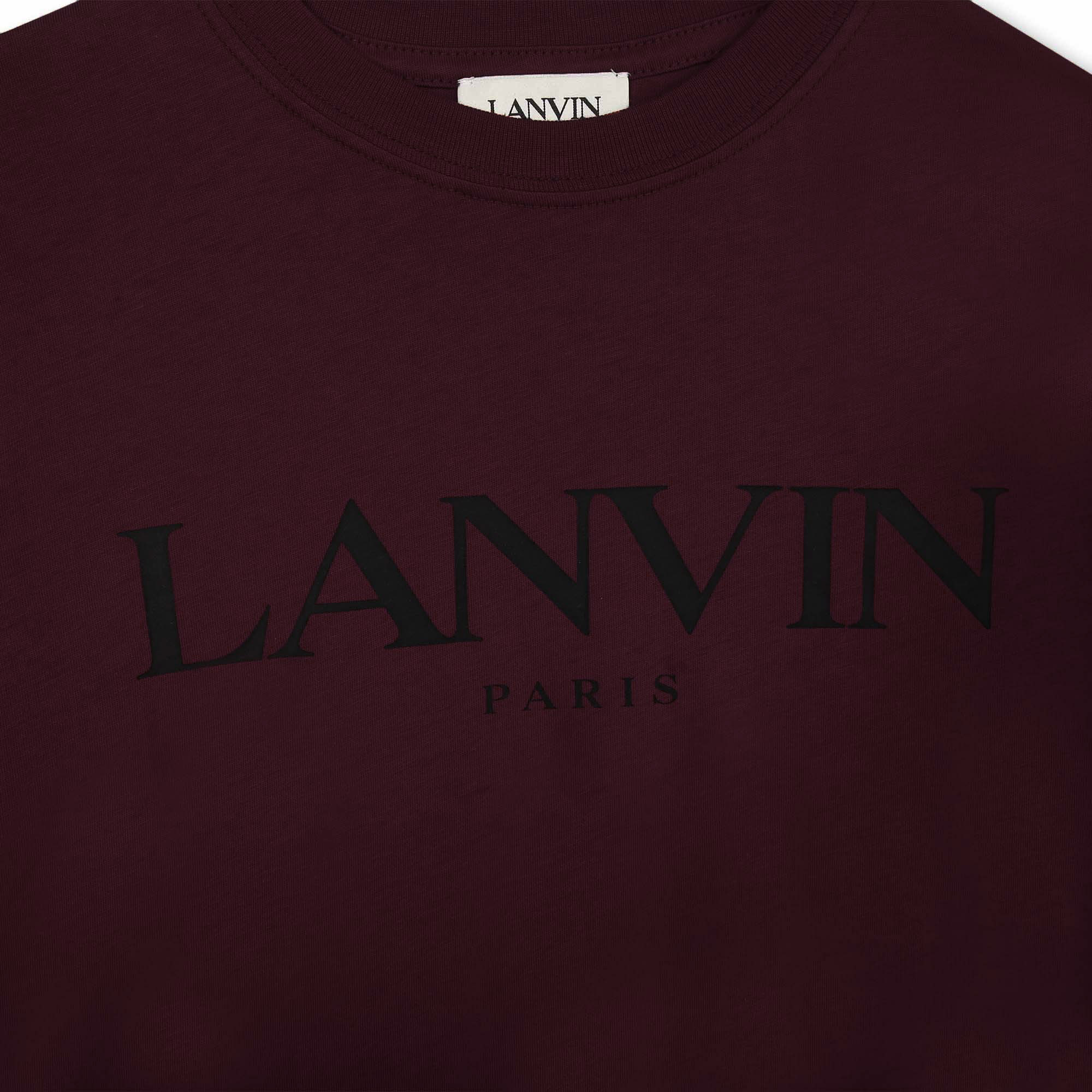 T-shirt with printed logo LANVIN for BOY