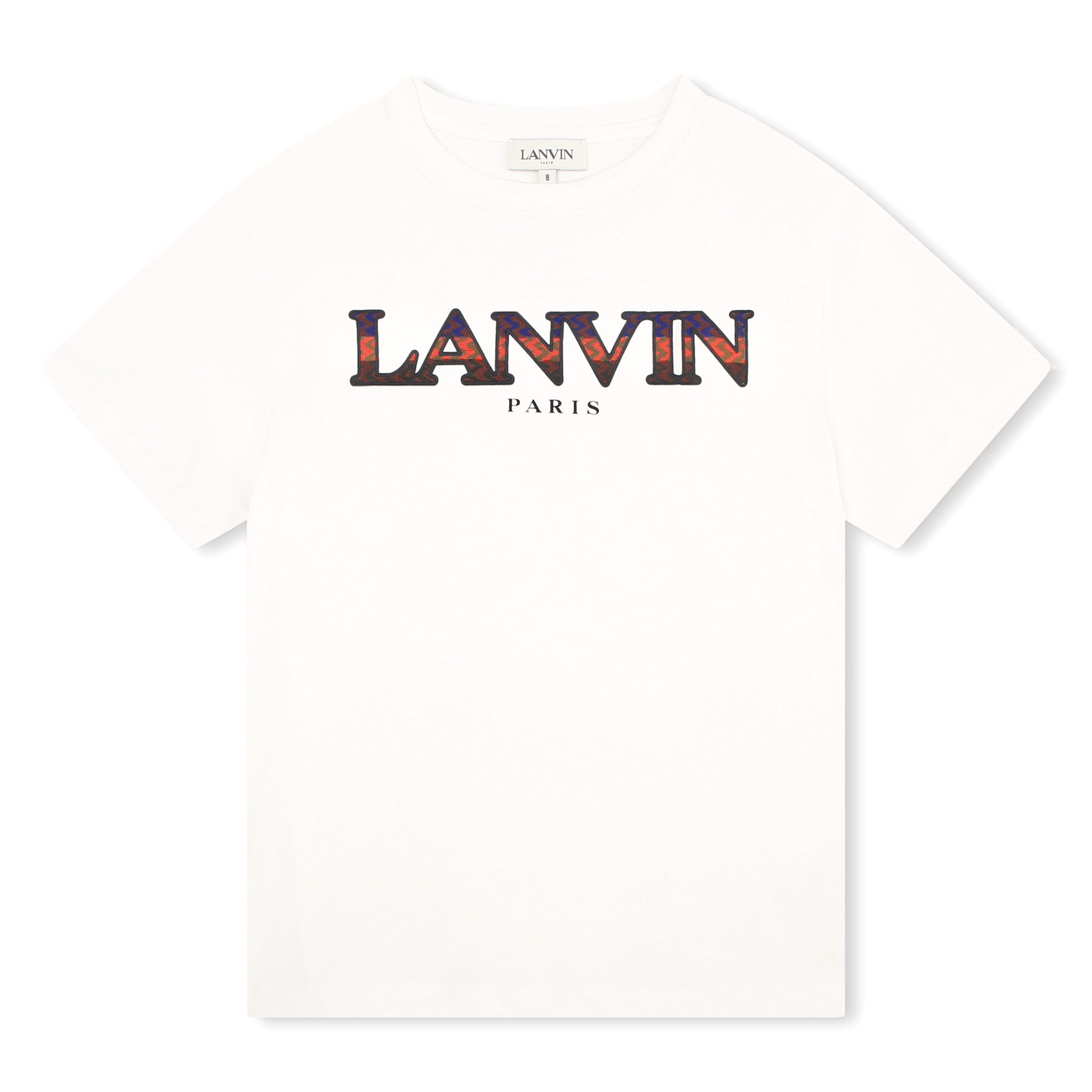 T-shirt met meerkleurig logo LANVIN Voor