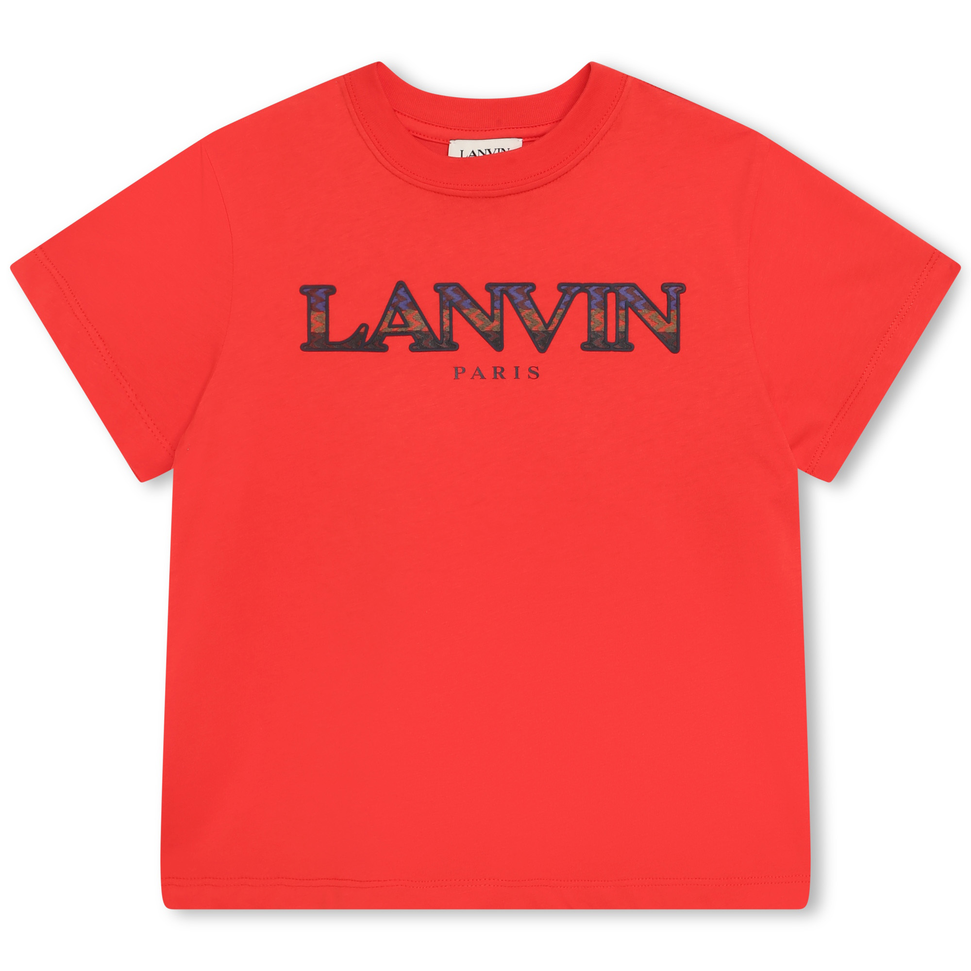 T-shirt met meerkleurig logo LANVIN Voor