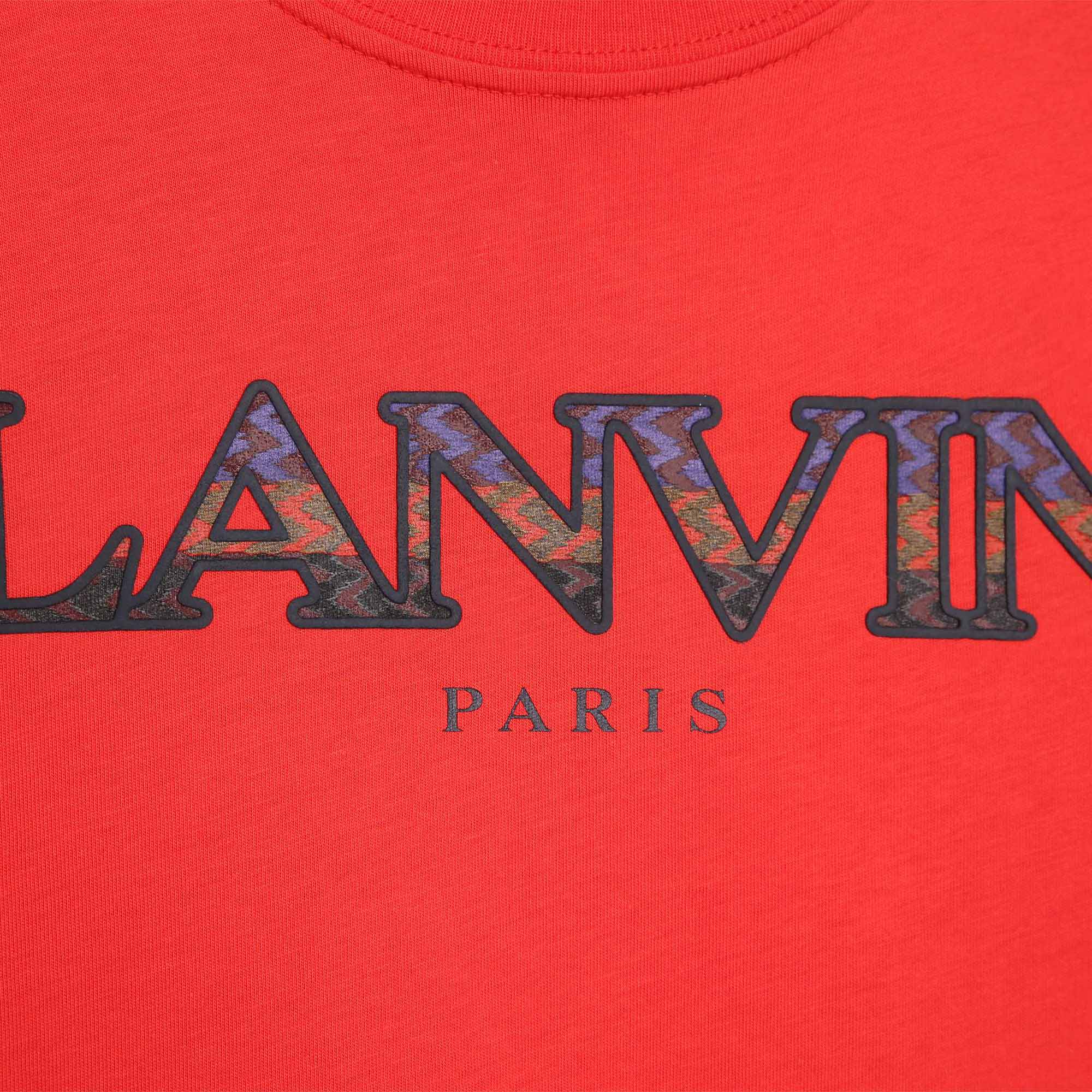 Camiseta con logo estampado LANVIN para NIÑO
