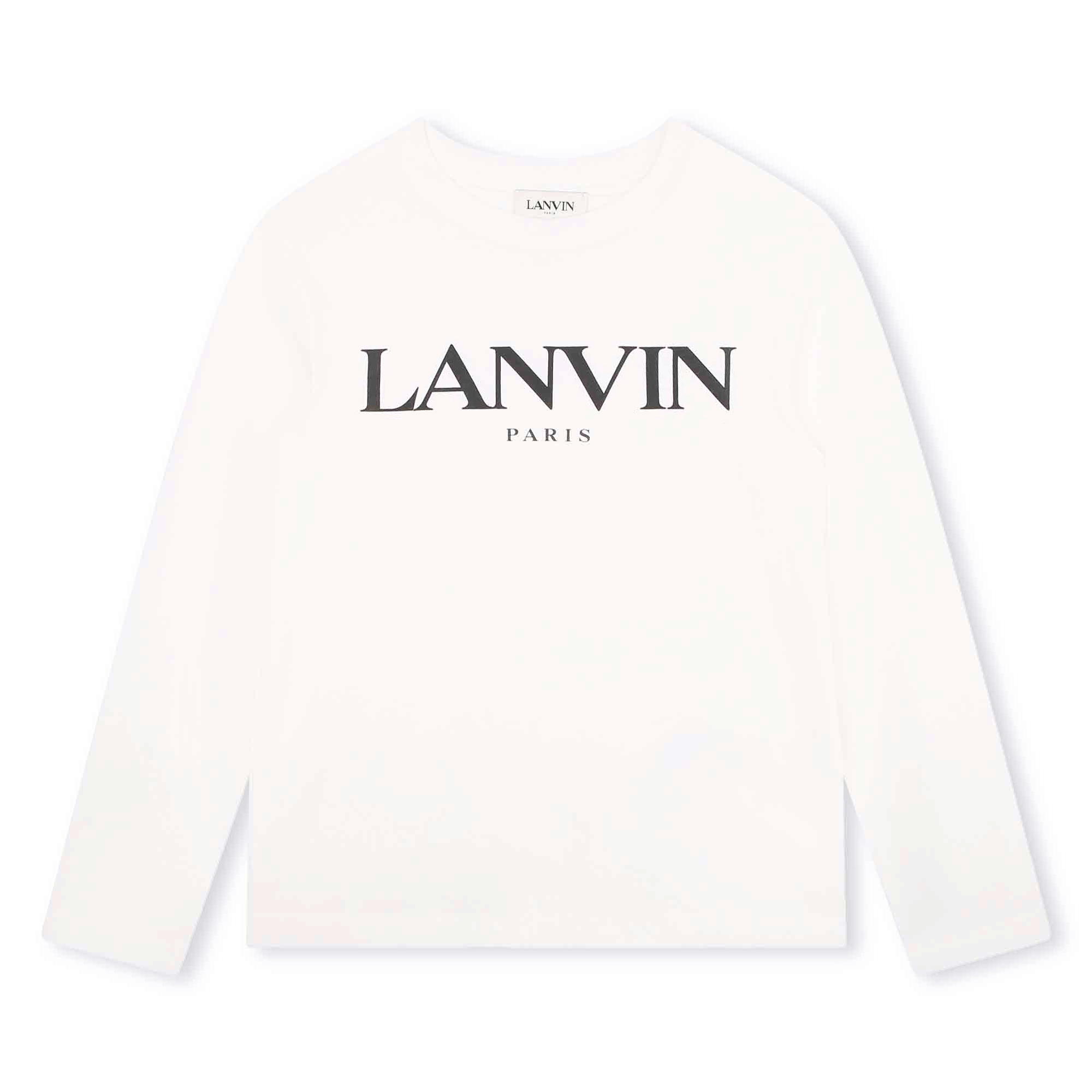 T-shirt met contrasterend logo LANVIN Voor