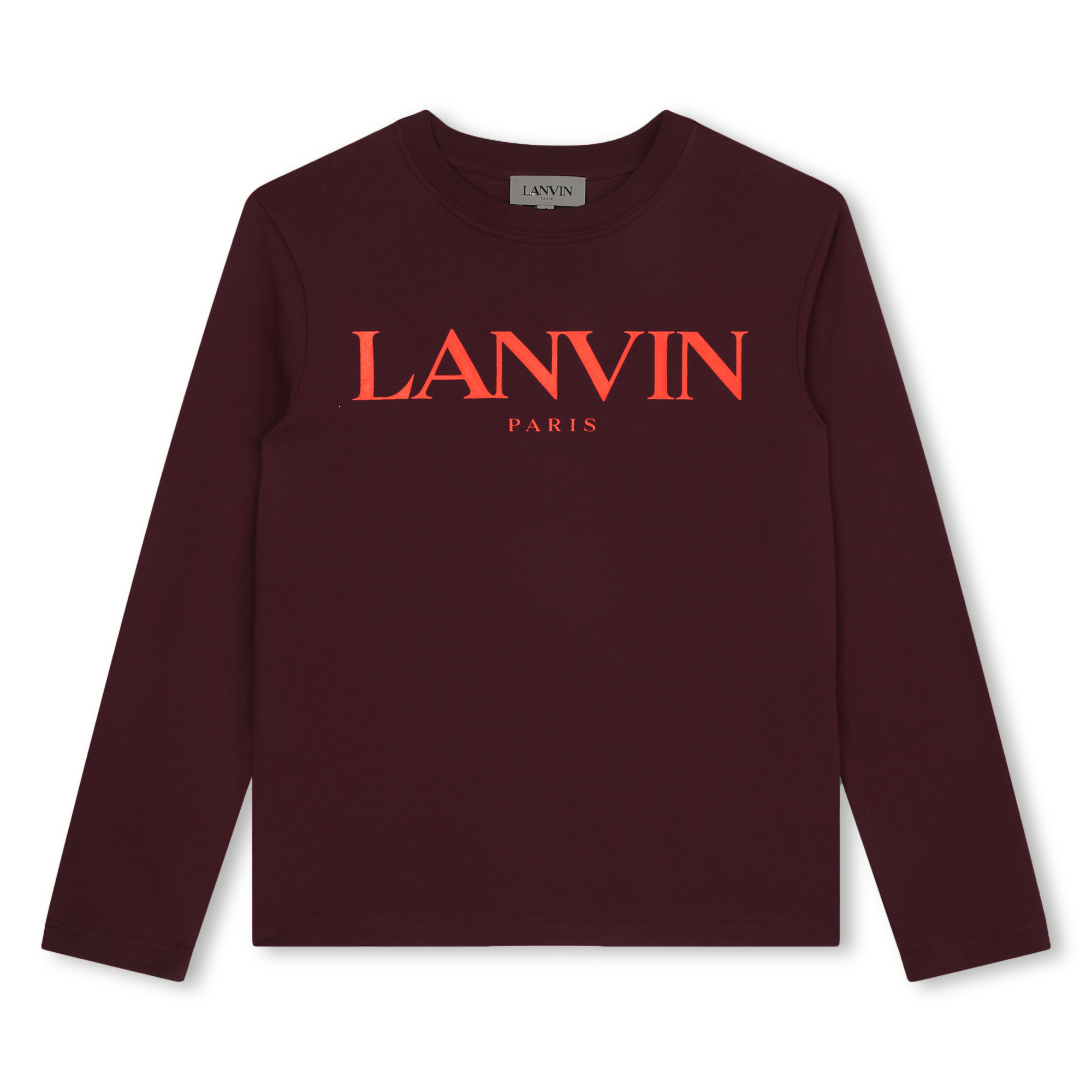 Camiseta con logo a contraste LANVIN para NIÑO