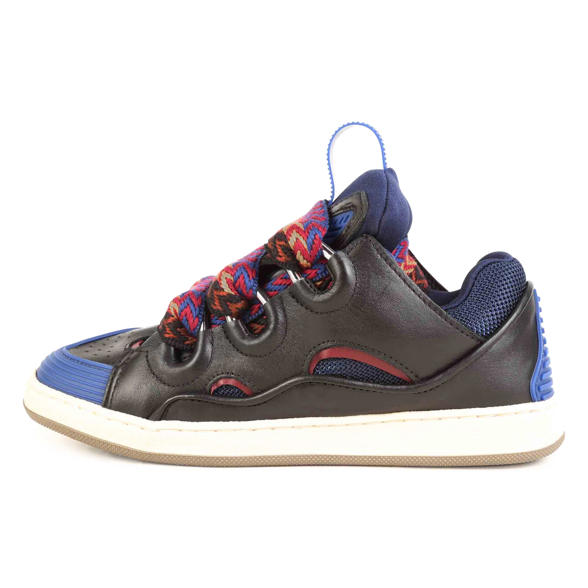 Wide-lace leather trainers LANVIN for BOY