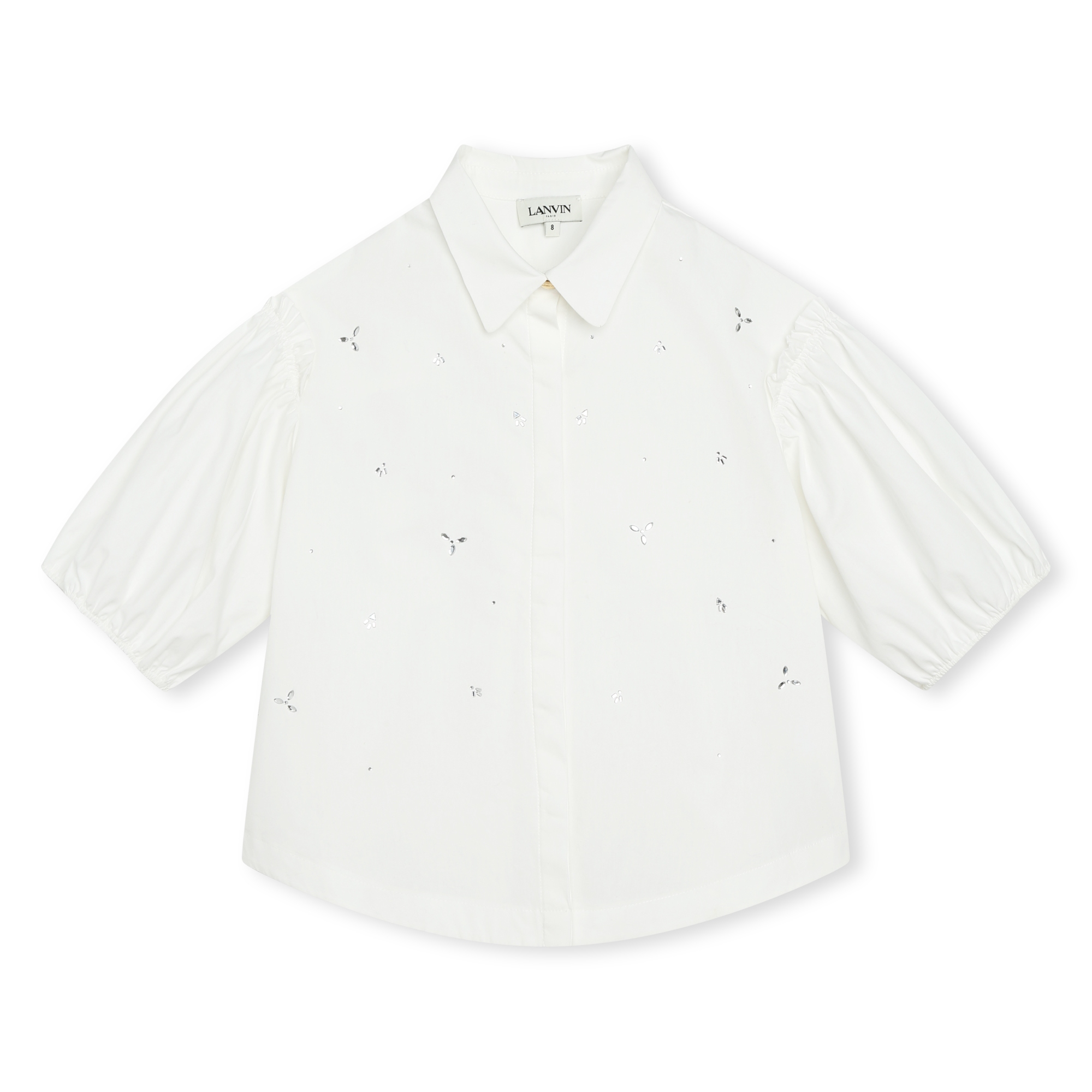Rhinestone embroidered blouse LANVIN for GIRL
