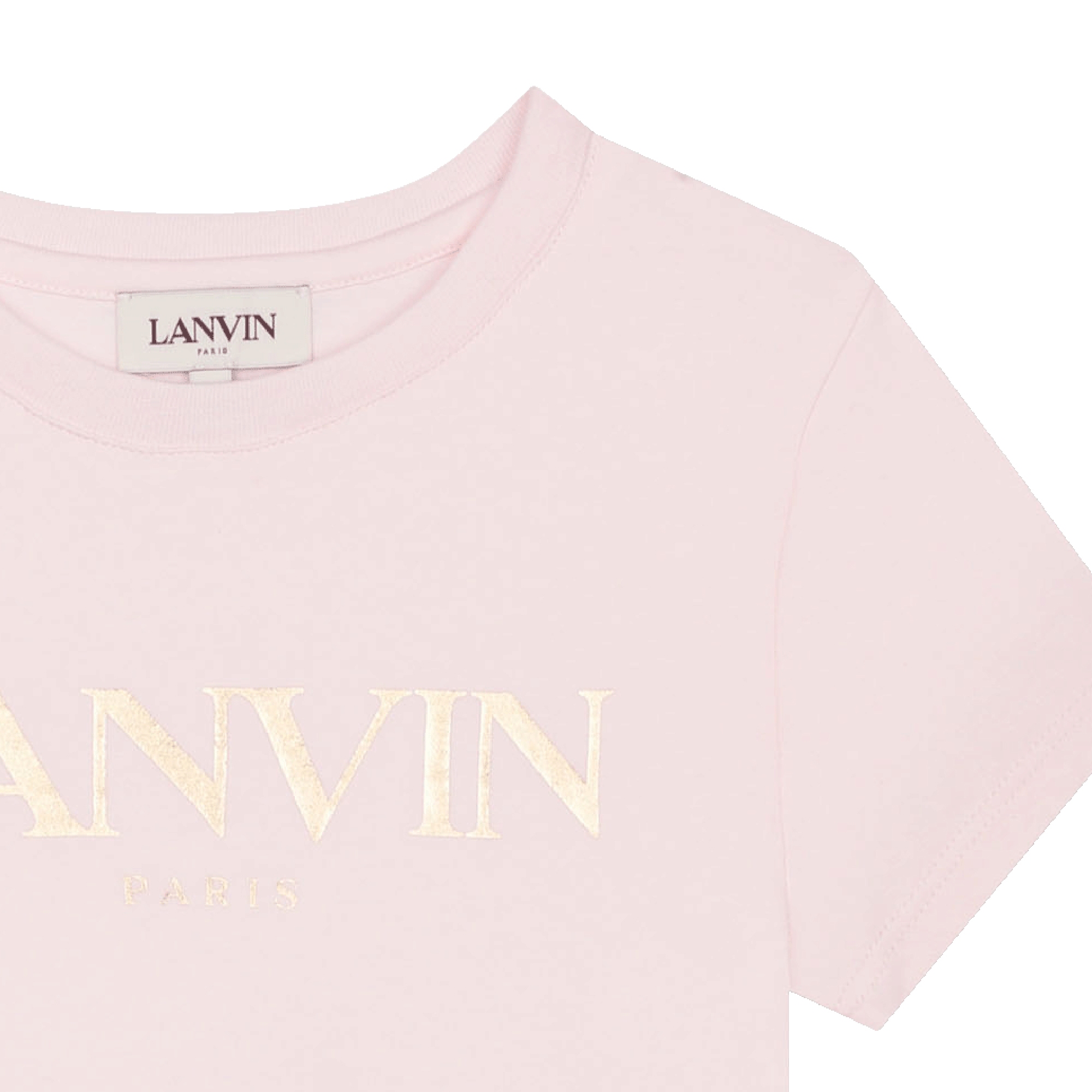 T-shirt met logo en korte mouwen LANVIN Voor