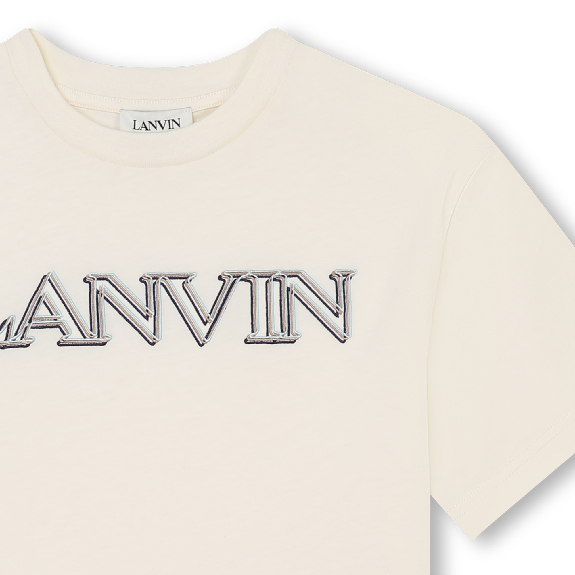 Camiseta de manga corta de algodón LANVIN para NIÑO