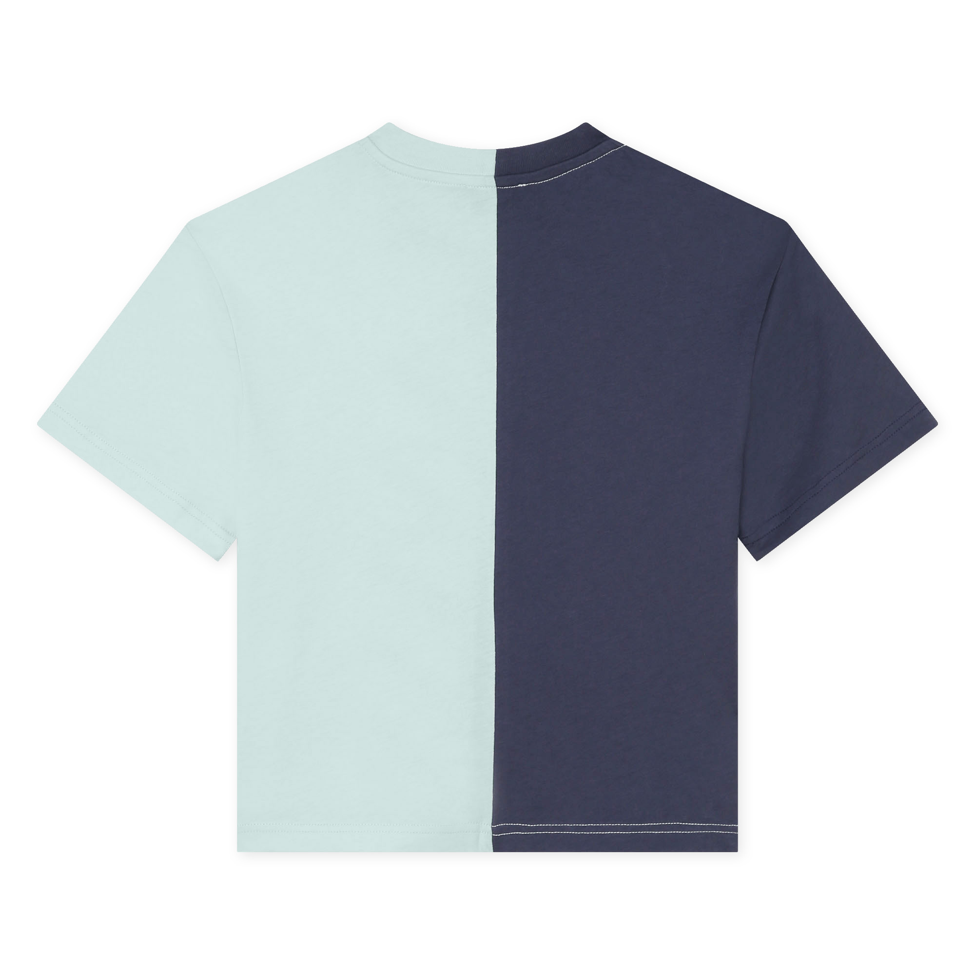 T-shirt bicolore en coton LANVIN pour GARCON