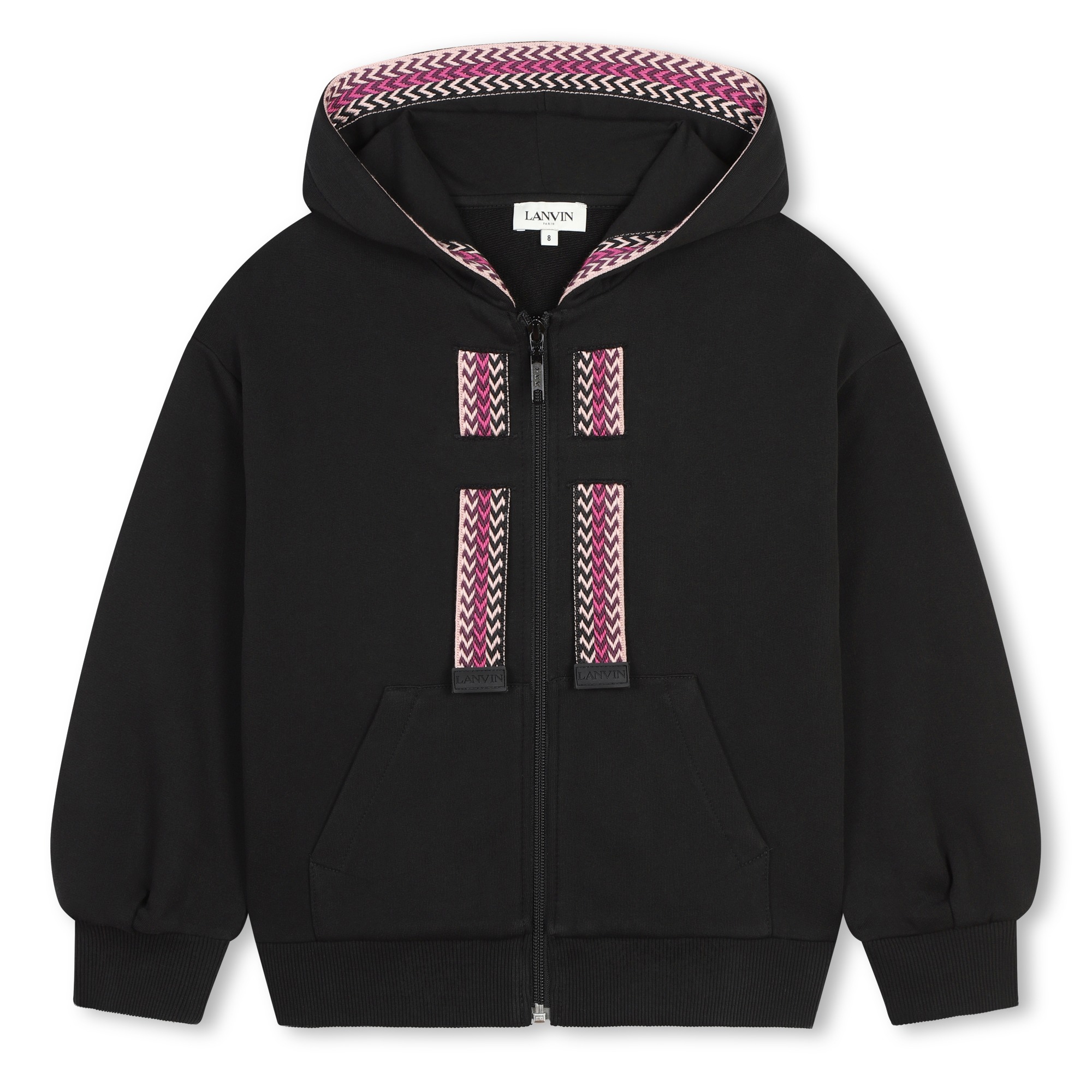 Embroidered zip-up sweatshirt LANVIN for GIRL