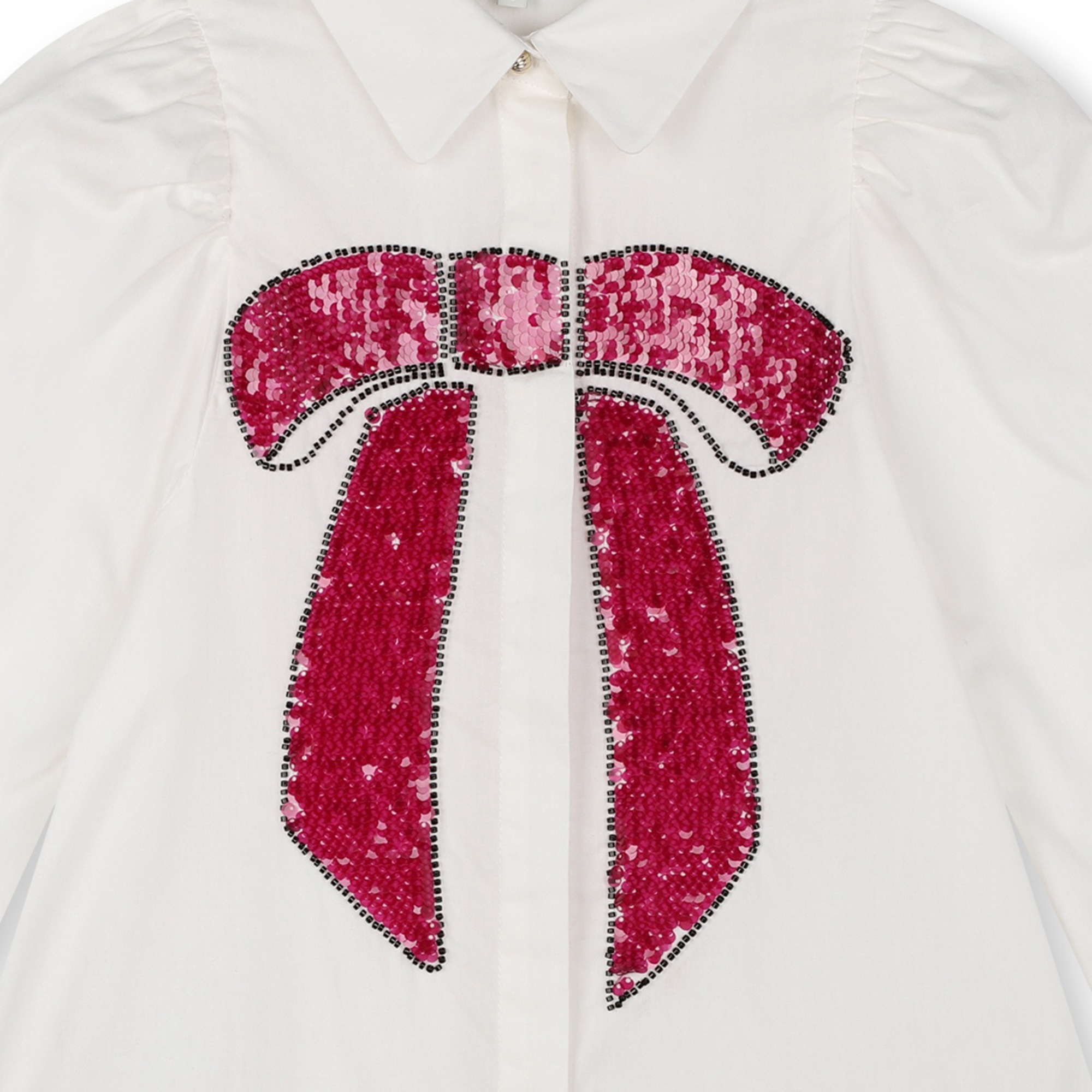 Sequined poplin shirt LANVIN for GIRL