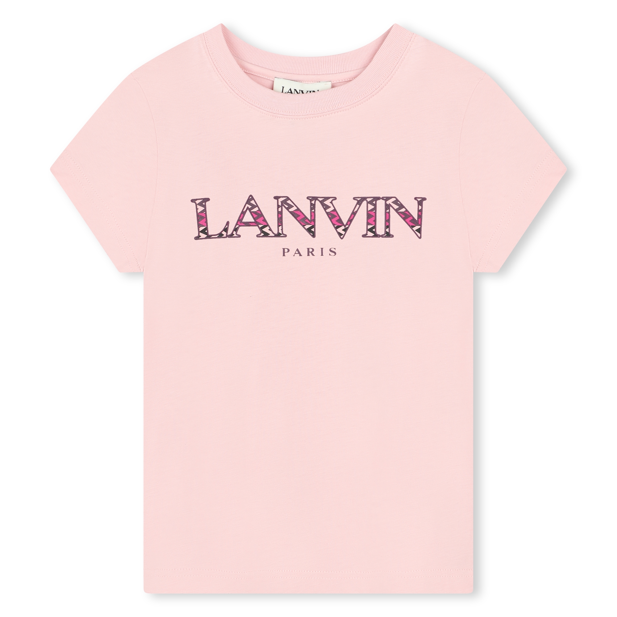 T-shirt with logo illustration LANVIN for GIRL