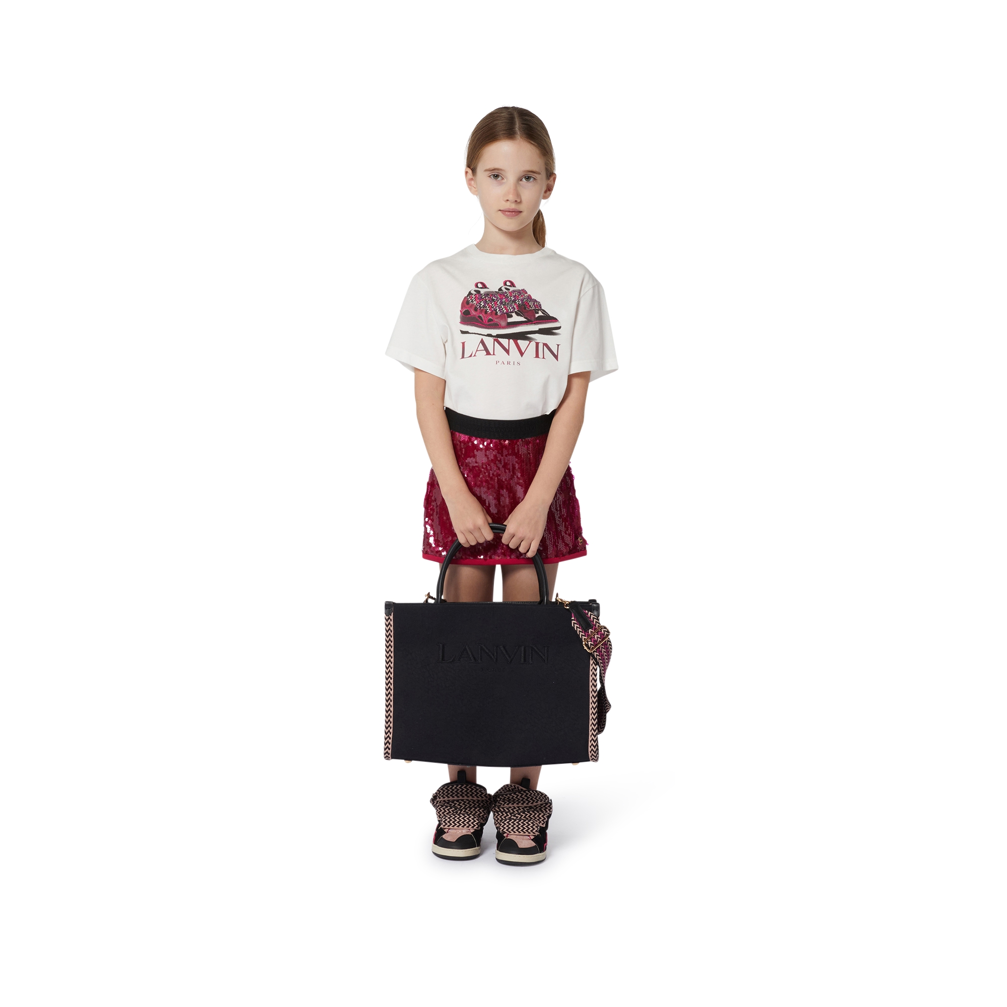 T-shirt con stampa sneakers LANVIN Per BAMBINA