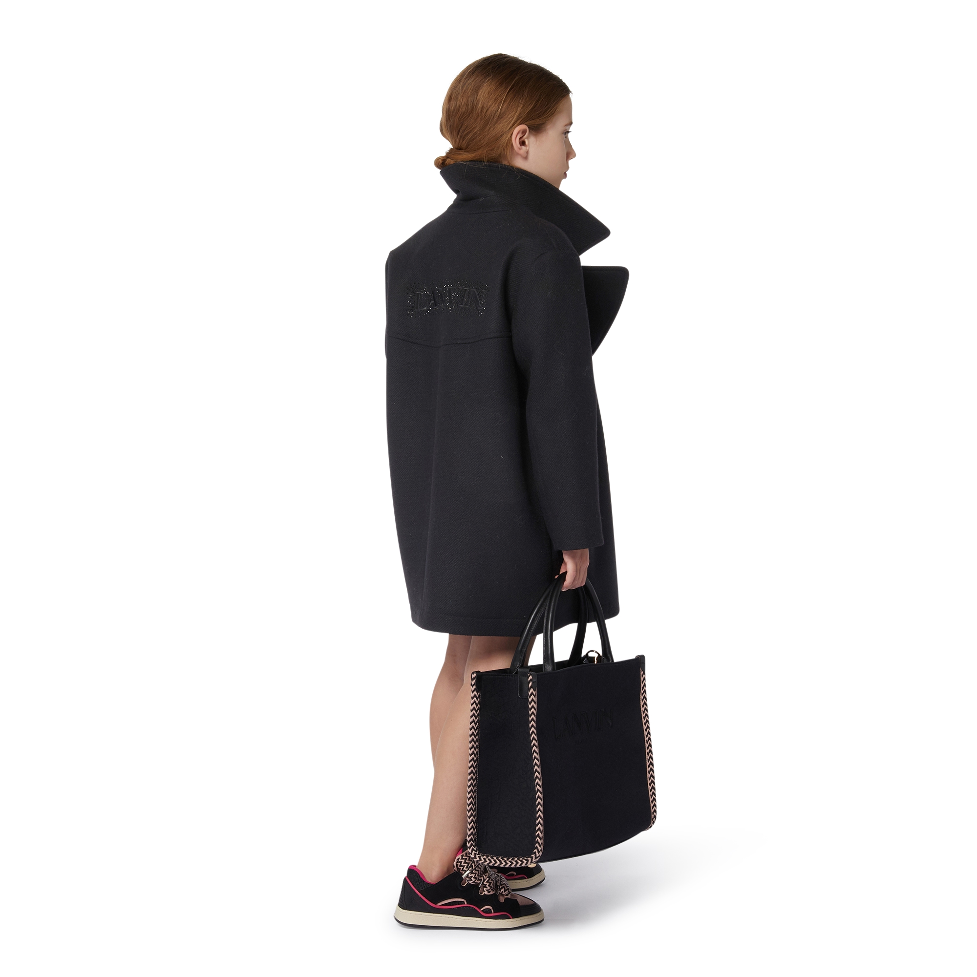 Manteau en drap de laine LANVIN pour FILLE