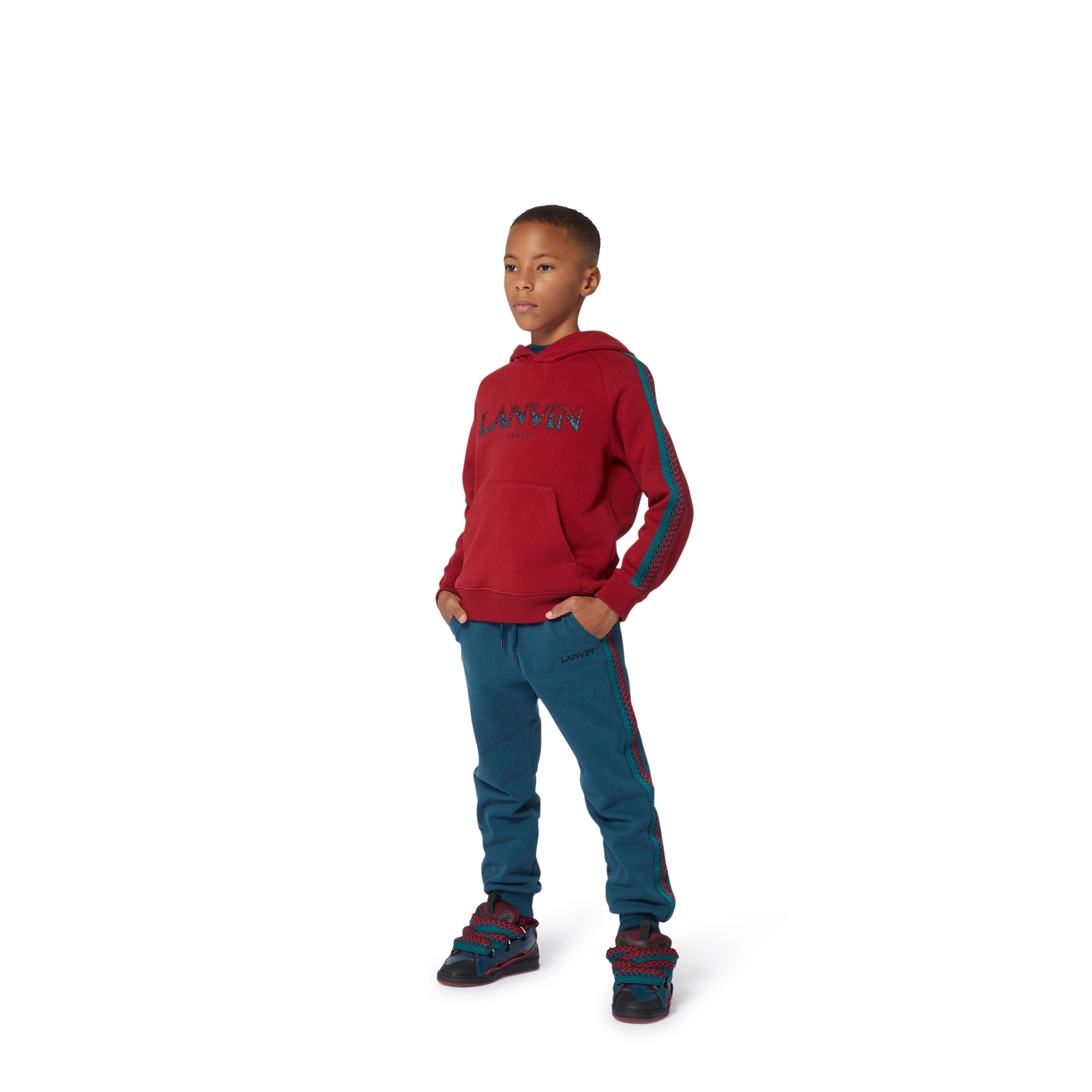 Jogging trousers with trim LANVIN for BOY