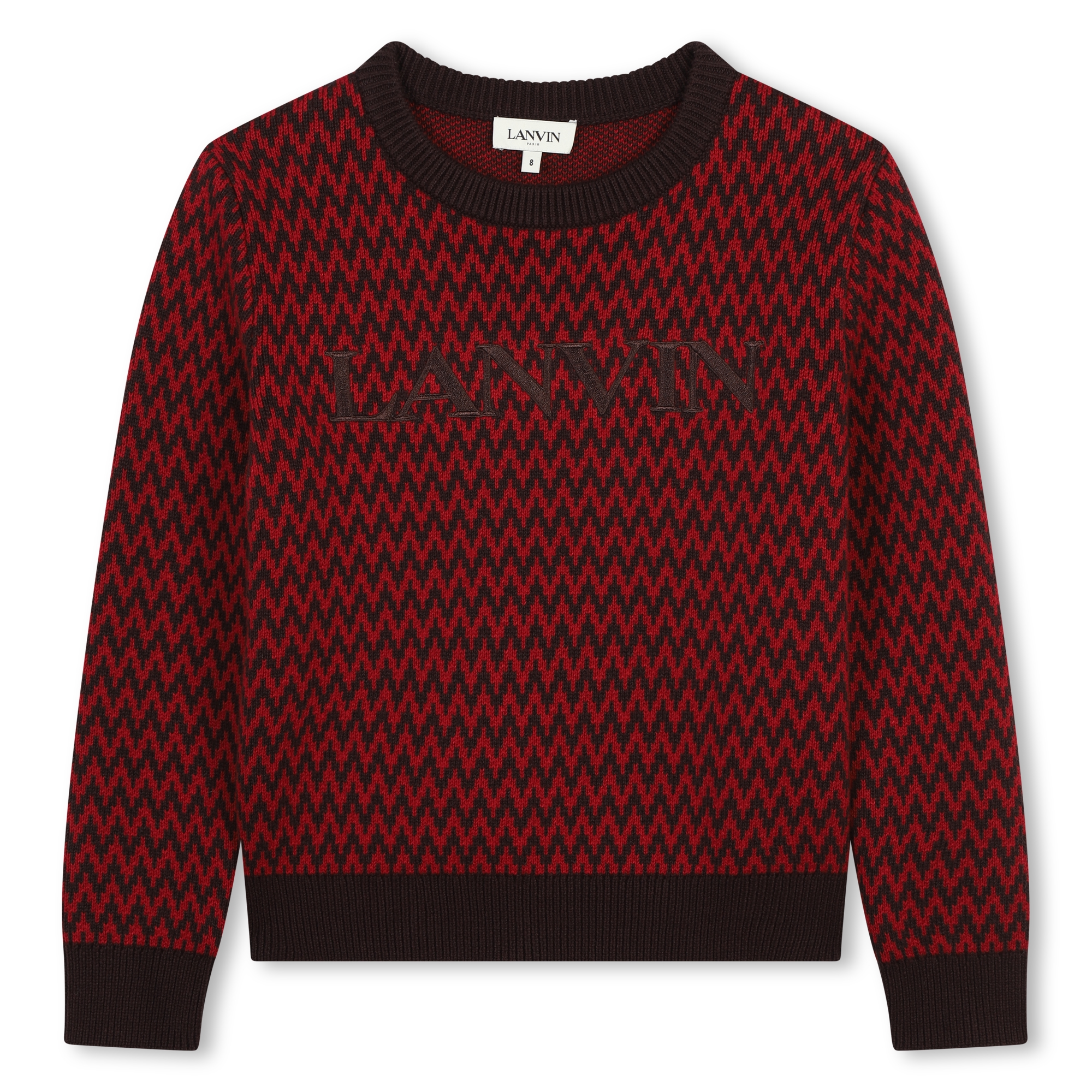 Pull tricot à motifs LANVIN pour GARCON