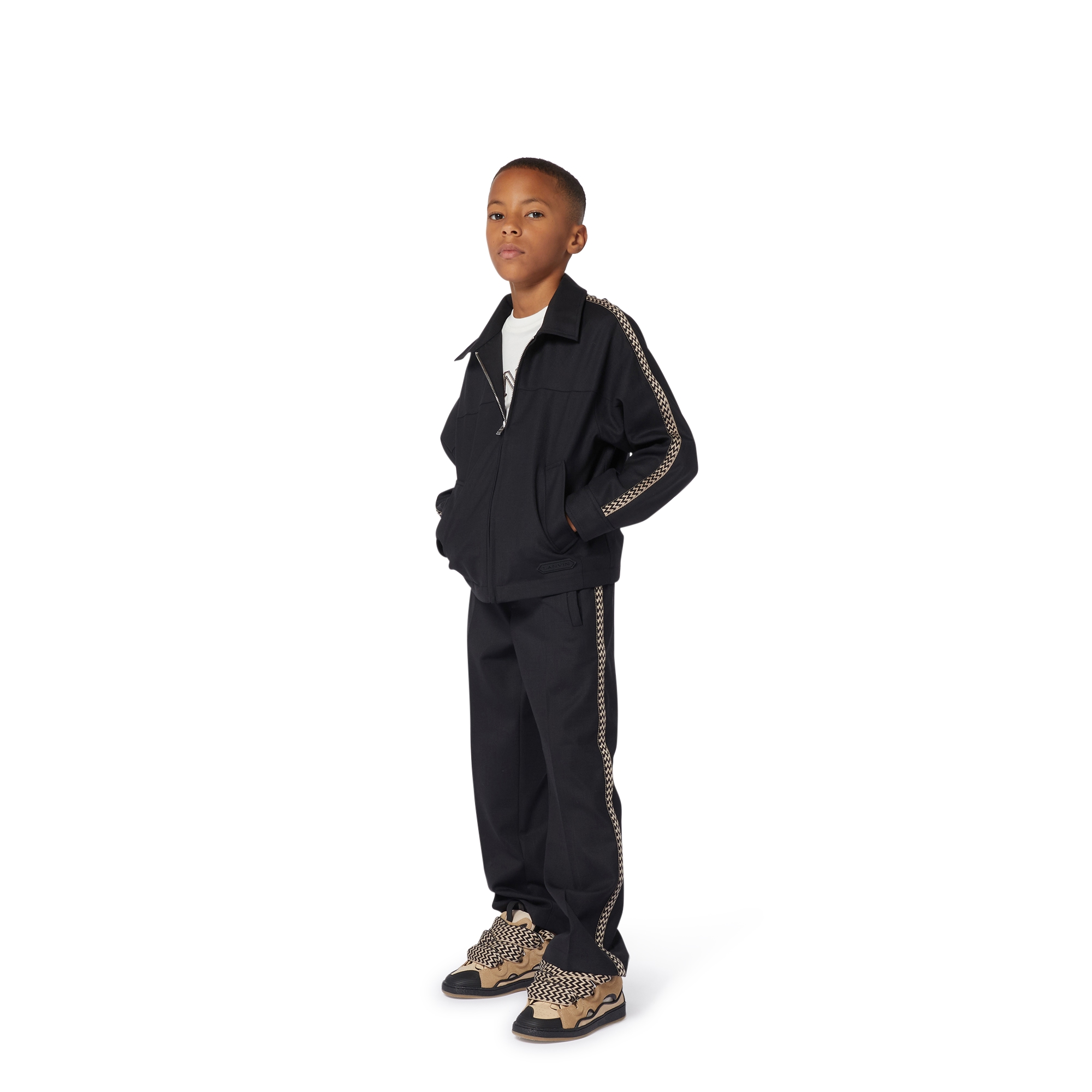 Formal trousers with trim LANVIN for BOY