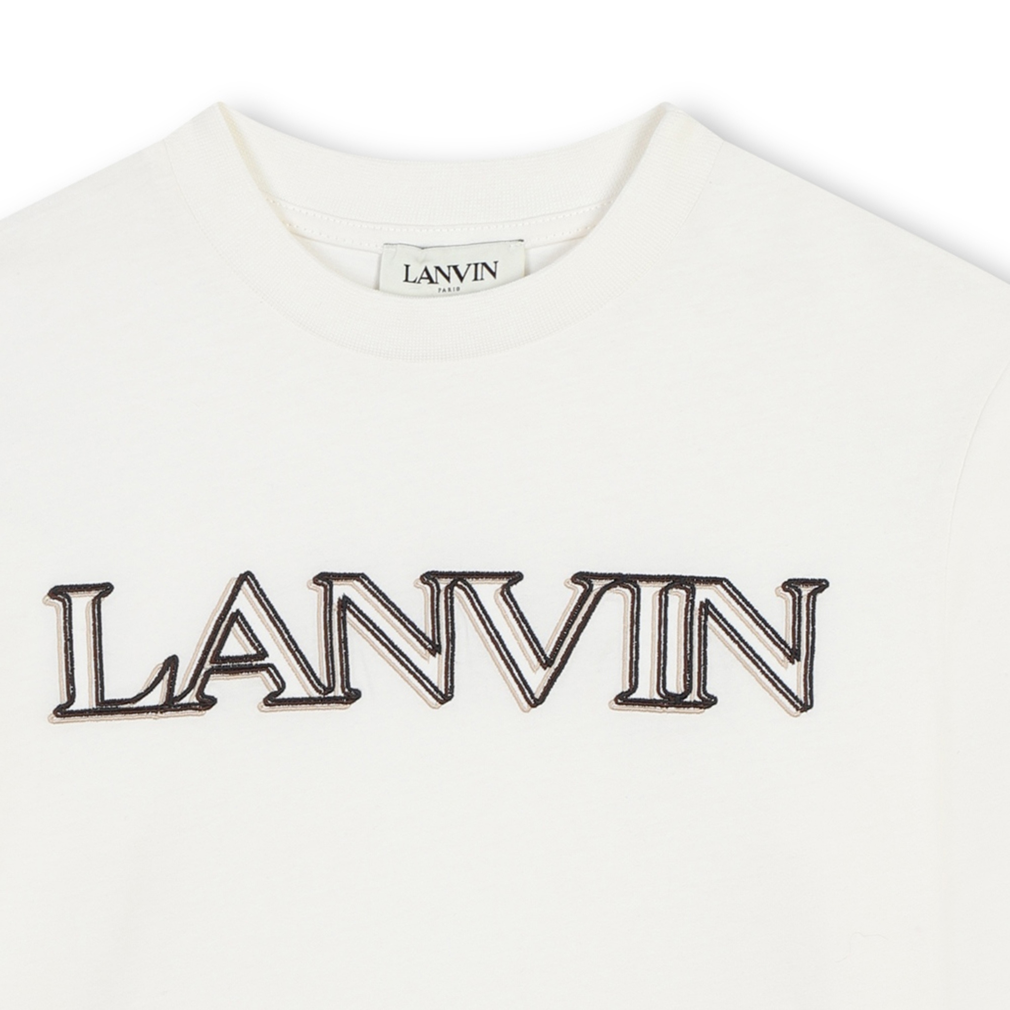 Embroidered logo T-shirt LANVIN for BOY