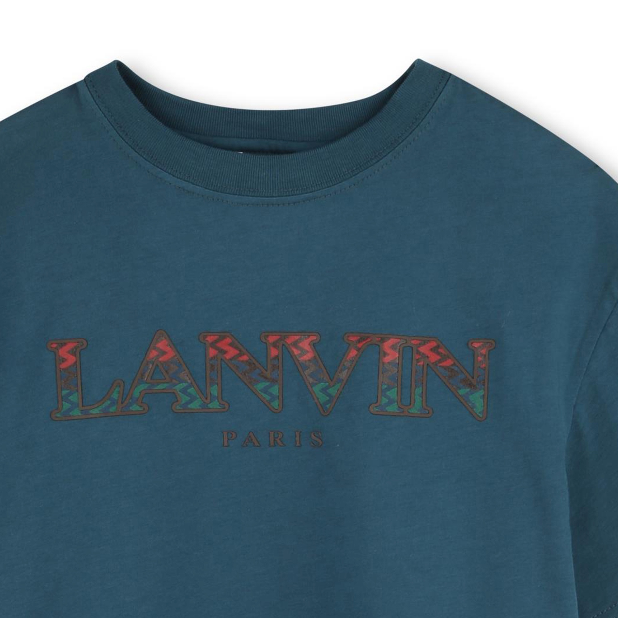 Round-neck logo T-shirt LANVIN for BOY