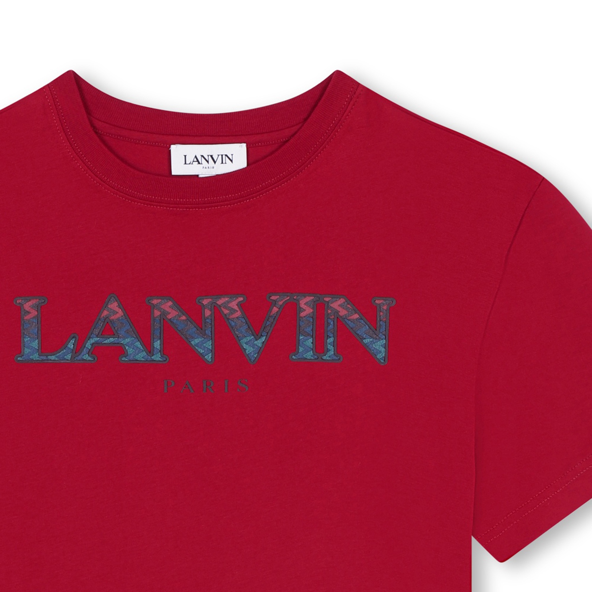 T-shirt a girocollo con logo LANVIN Per RAGAZZO