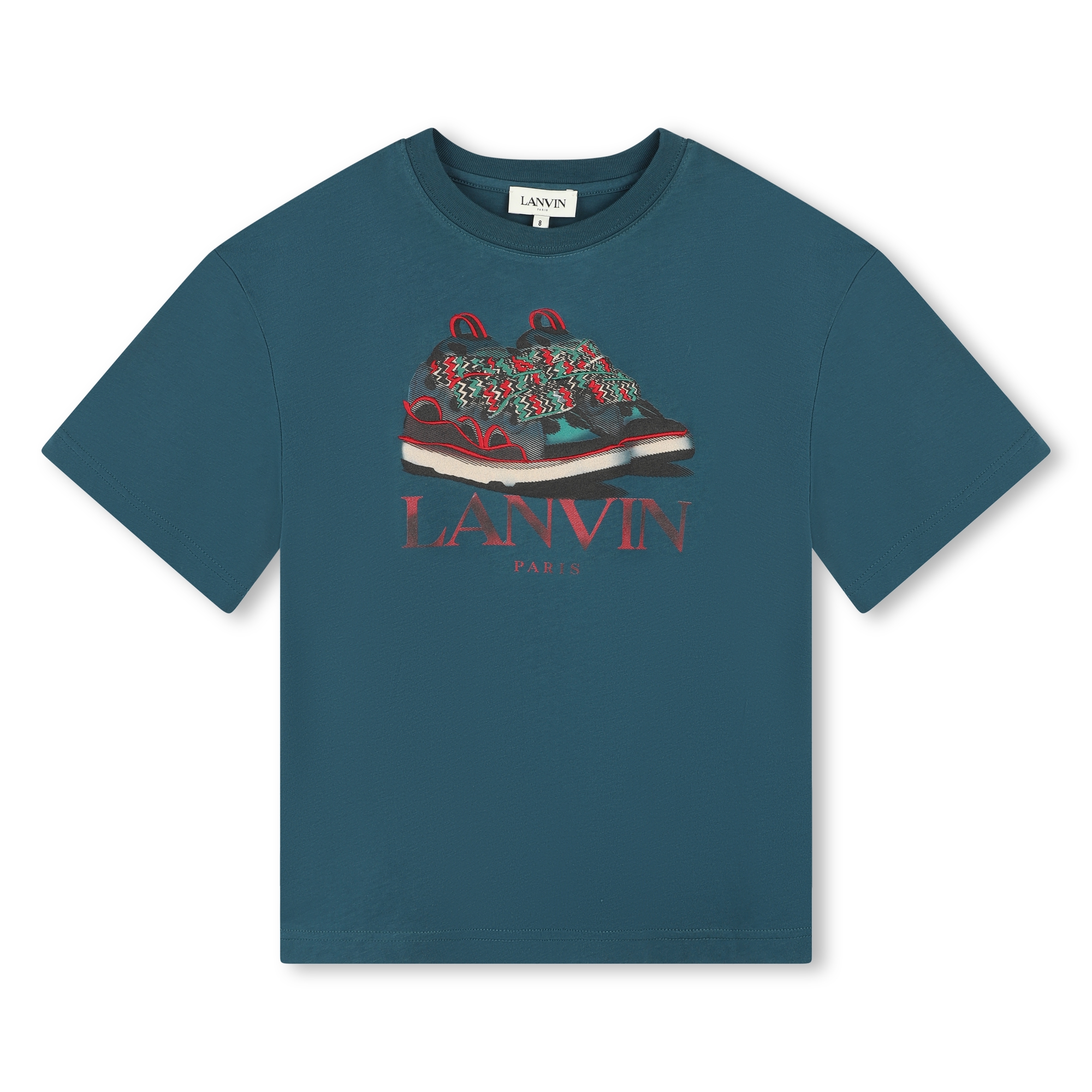 T-shirt met geprinte sneaker LANVIN Voor