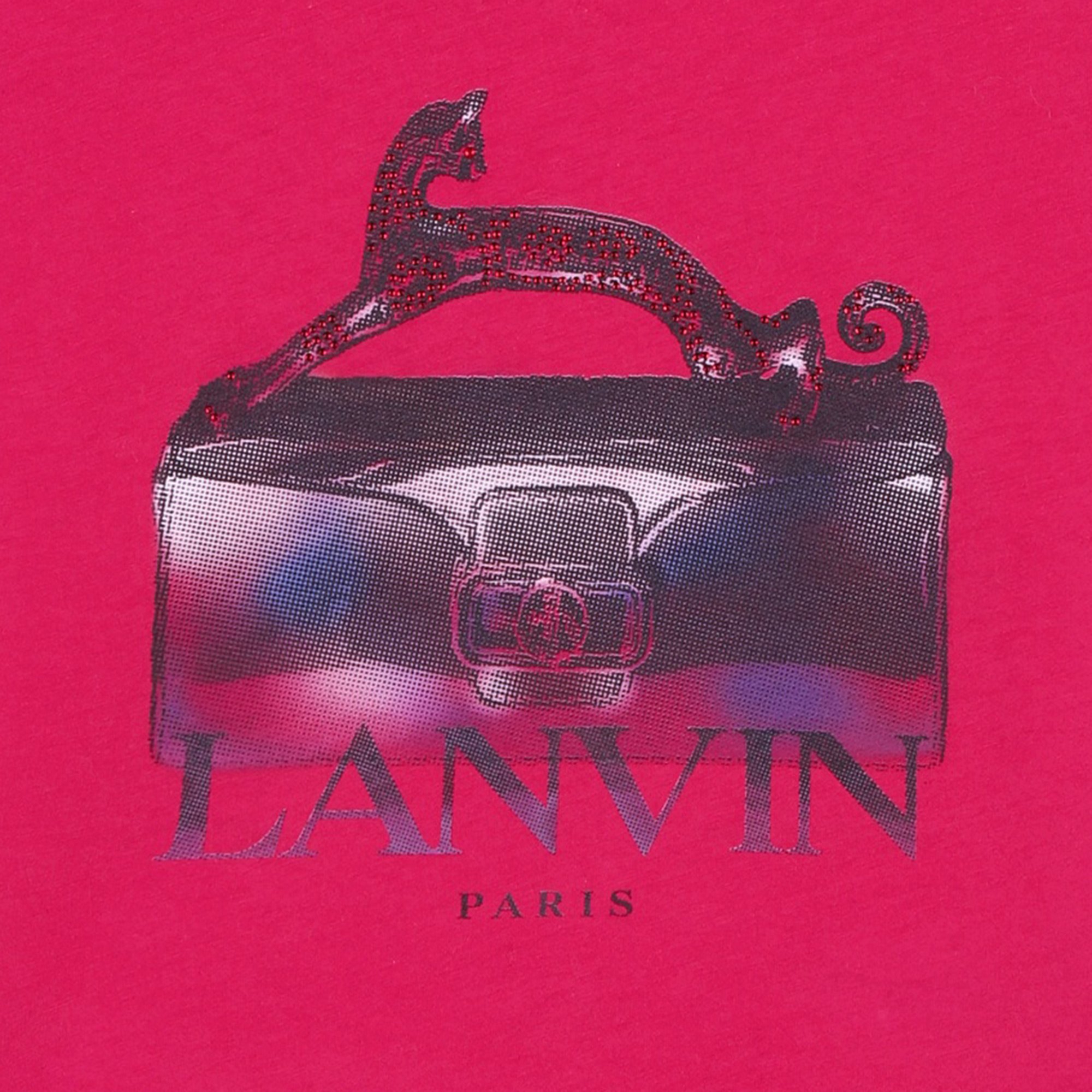 T-Shirt mit Strassmotiv LANVIN Für MÄDCHEN