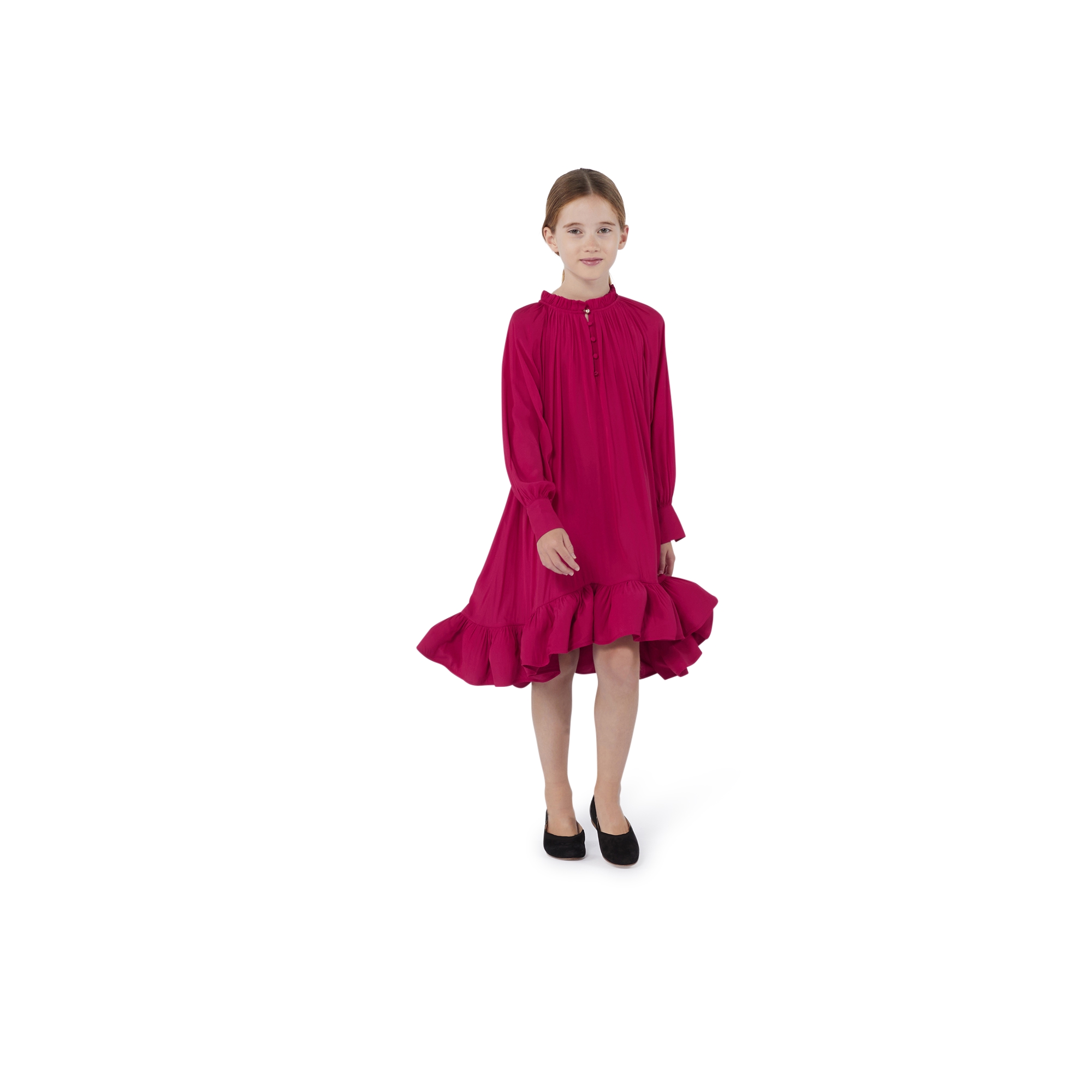 Robe de cérémonie avec volant LANVIN pour FILLE