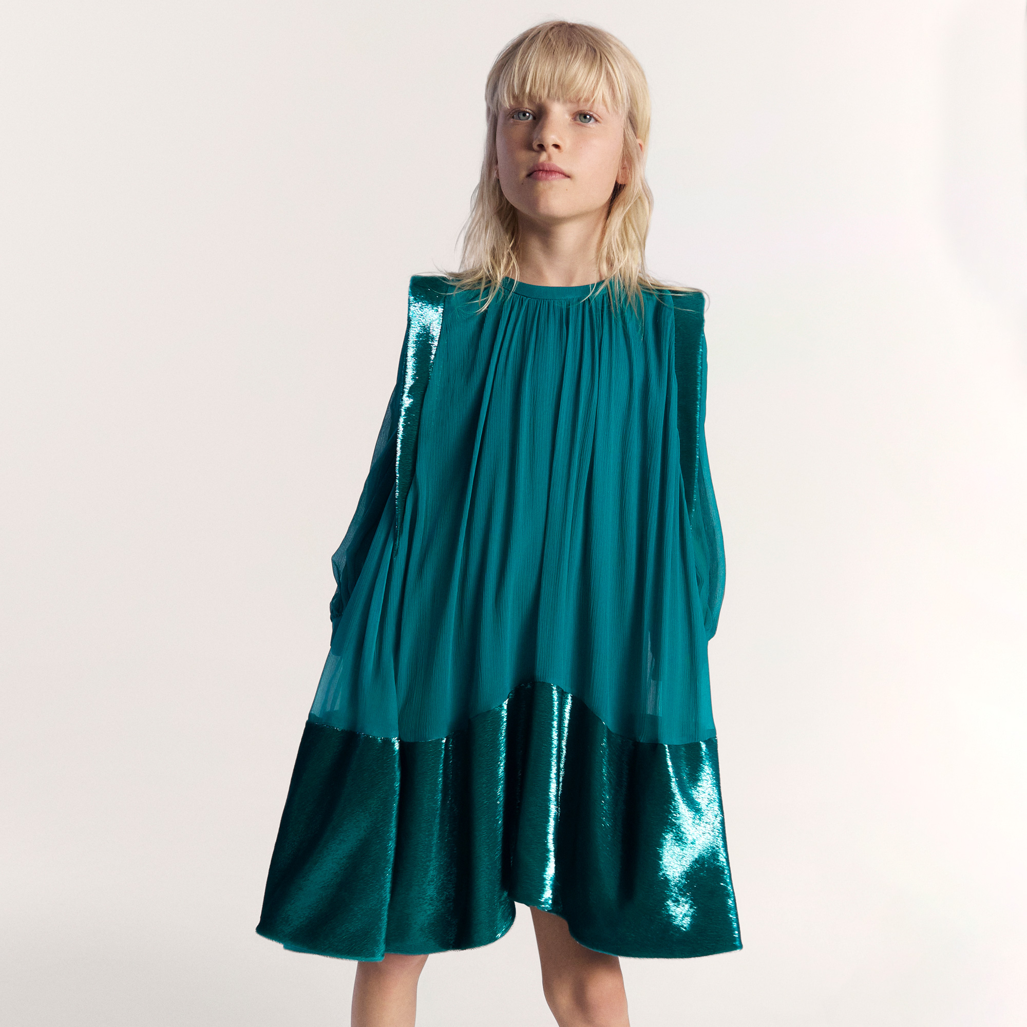 Robe de cérémonie en soie LANVIN pour FILLE