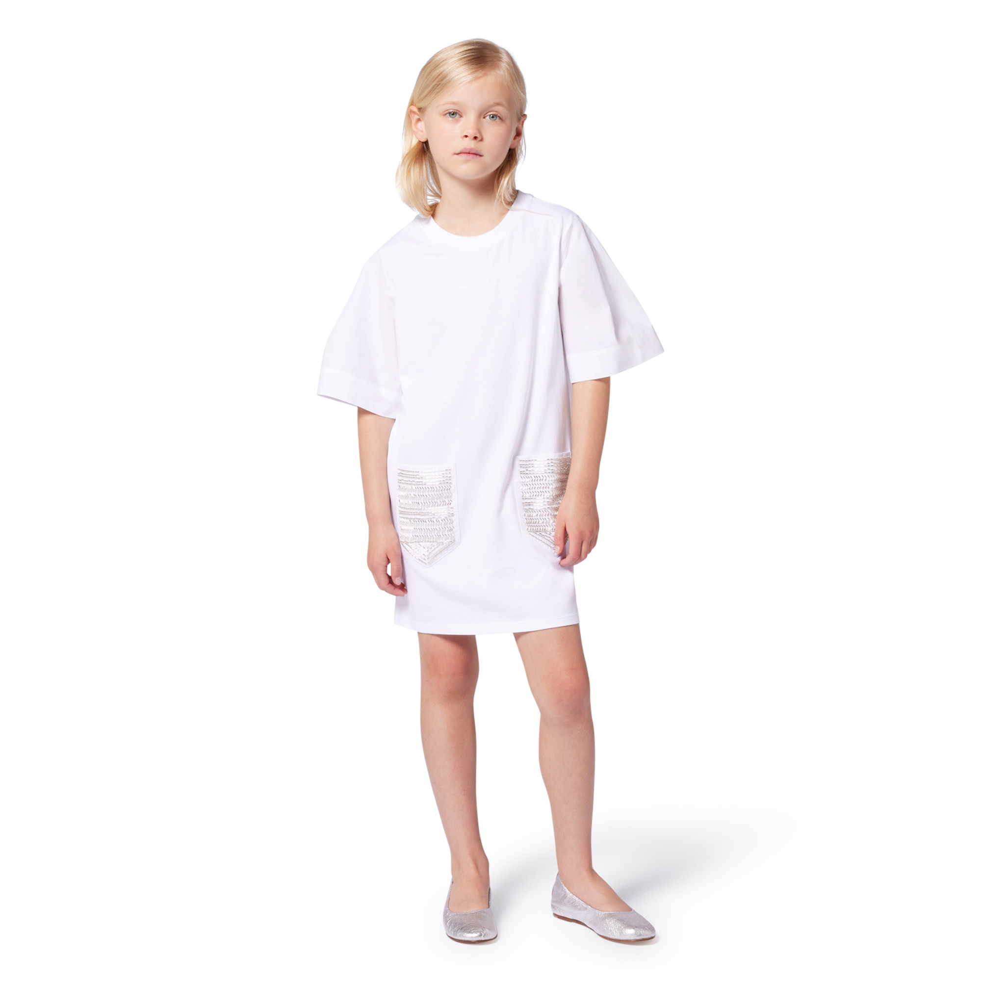 Robe T-shirt à manches courtes LANVIN pour FILLE