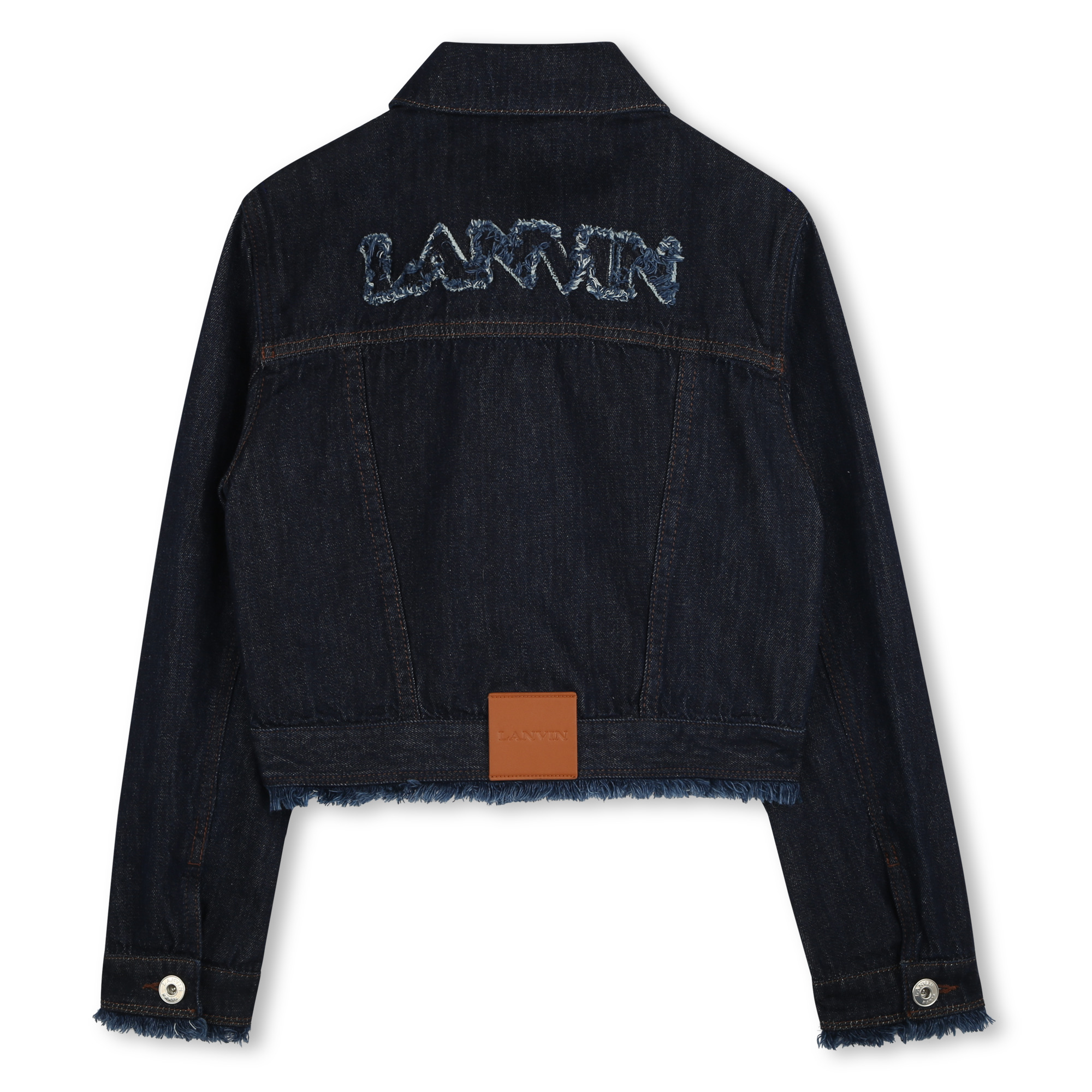 Blouson court en jean LANVIN pour FILLE