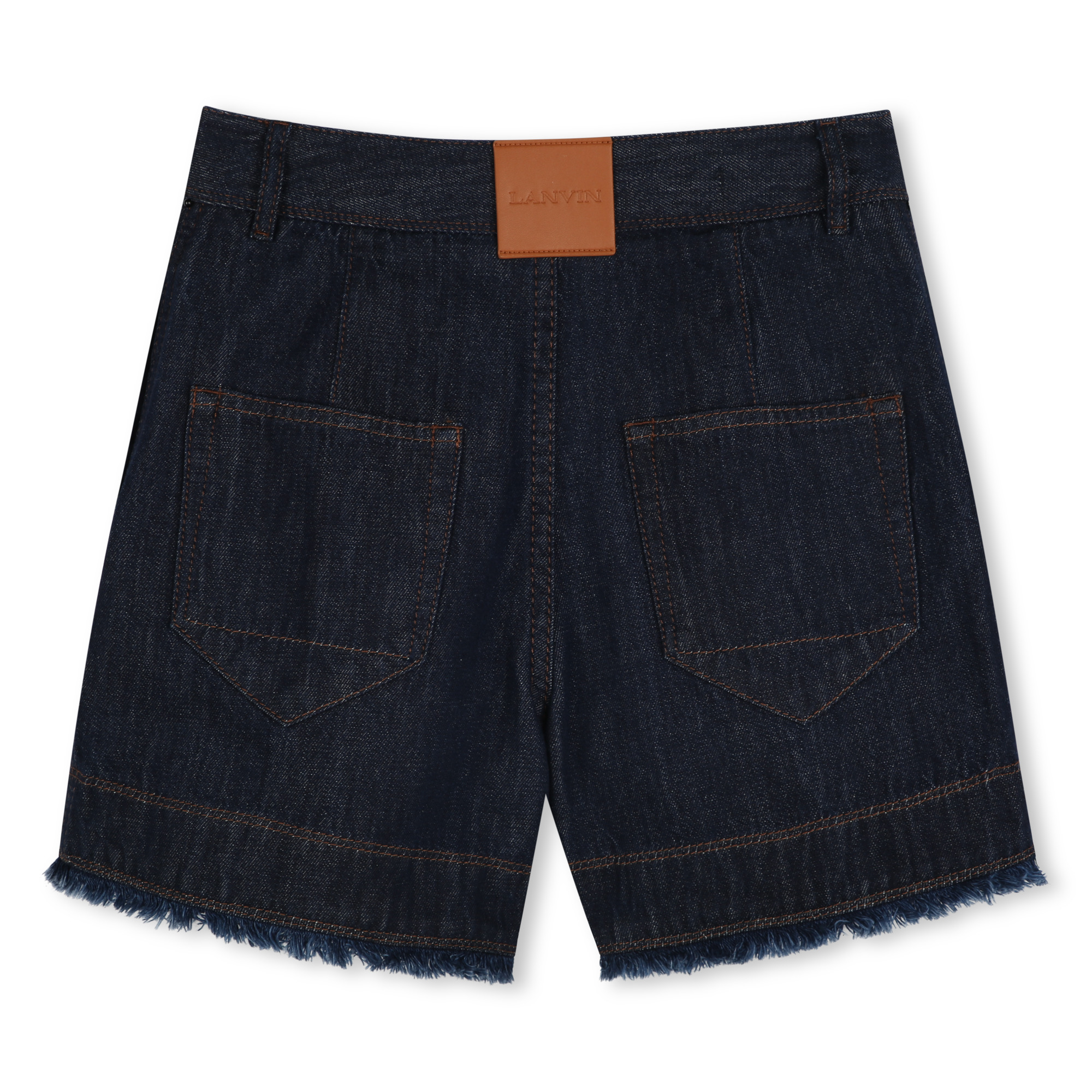 Denim short met logo LANVIN Voor