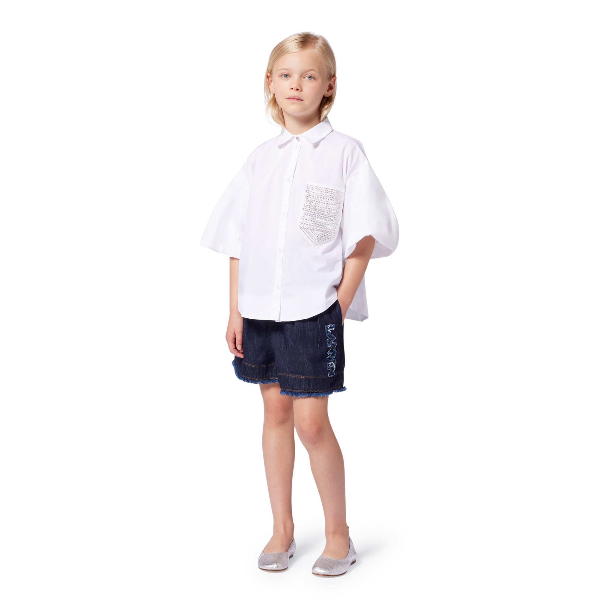 Shorts in jeans logati LANVIN Per BAMBINA