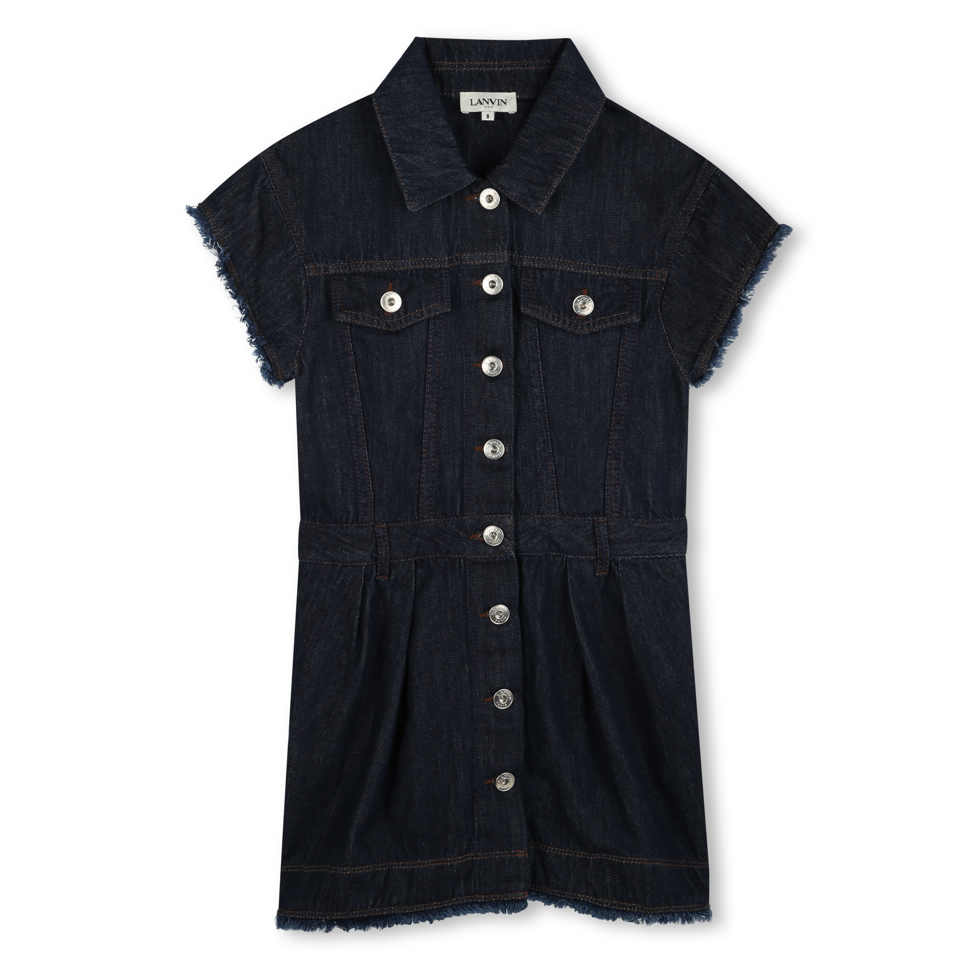 Short-sleeved denim dress LANVIN for GIRL