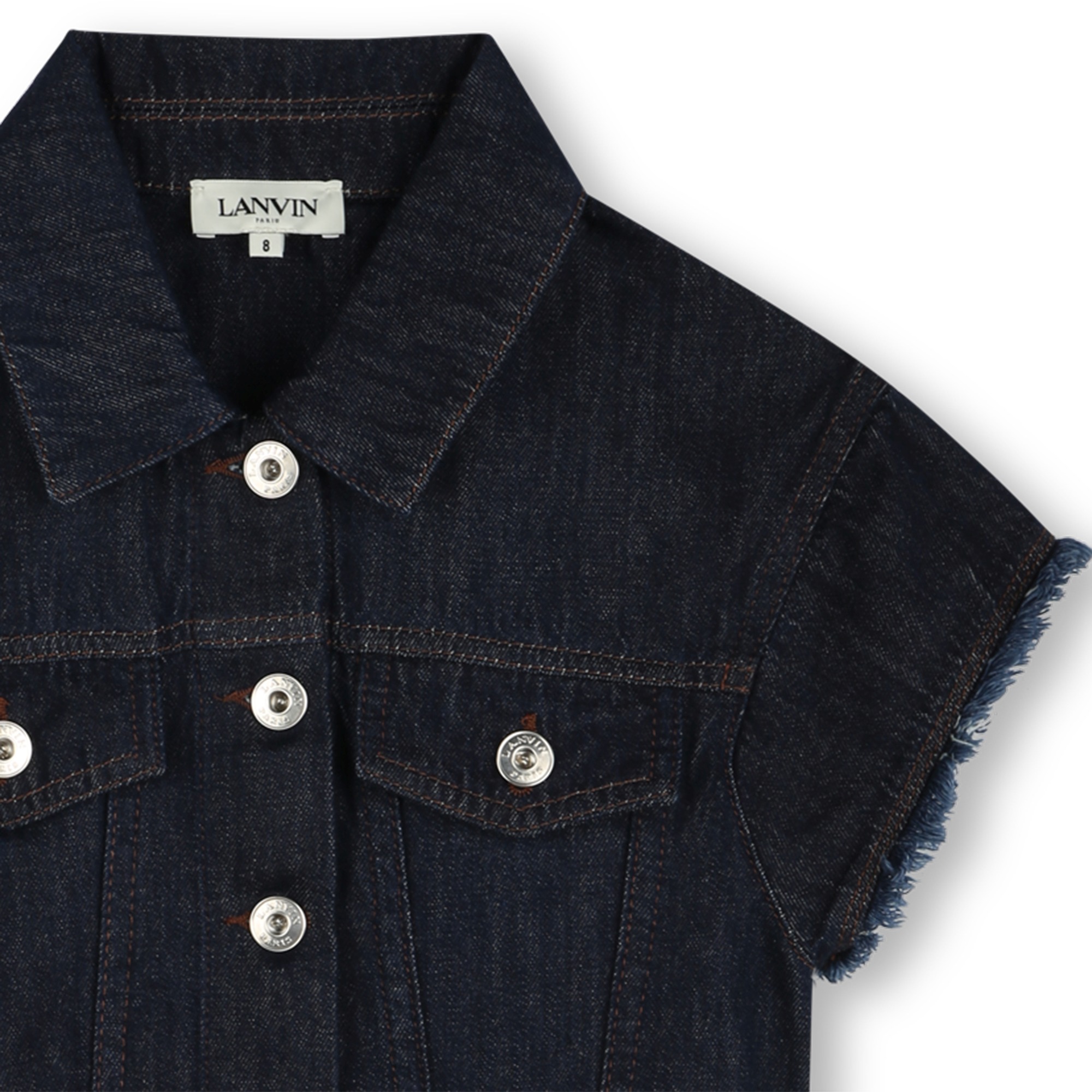 Denim jurk met korte mouwen LANVIN Voor