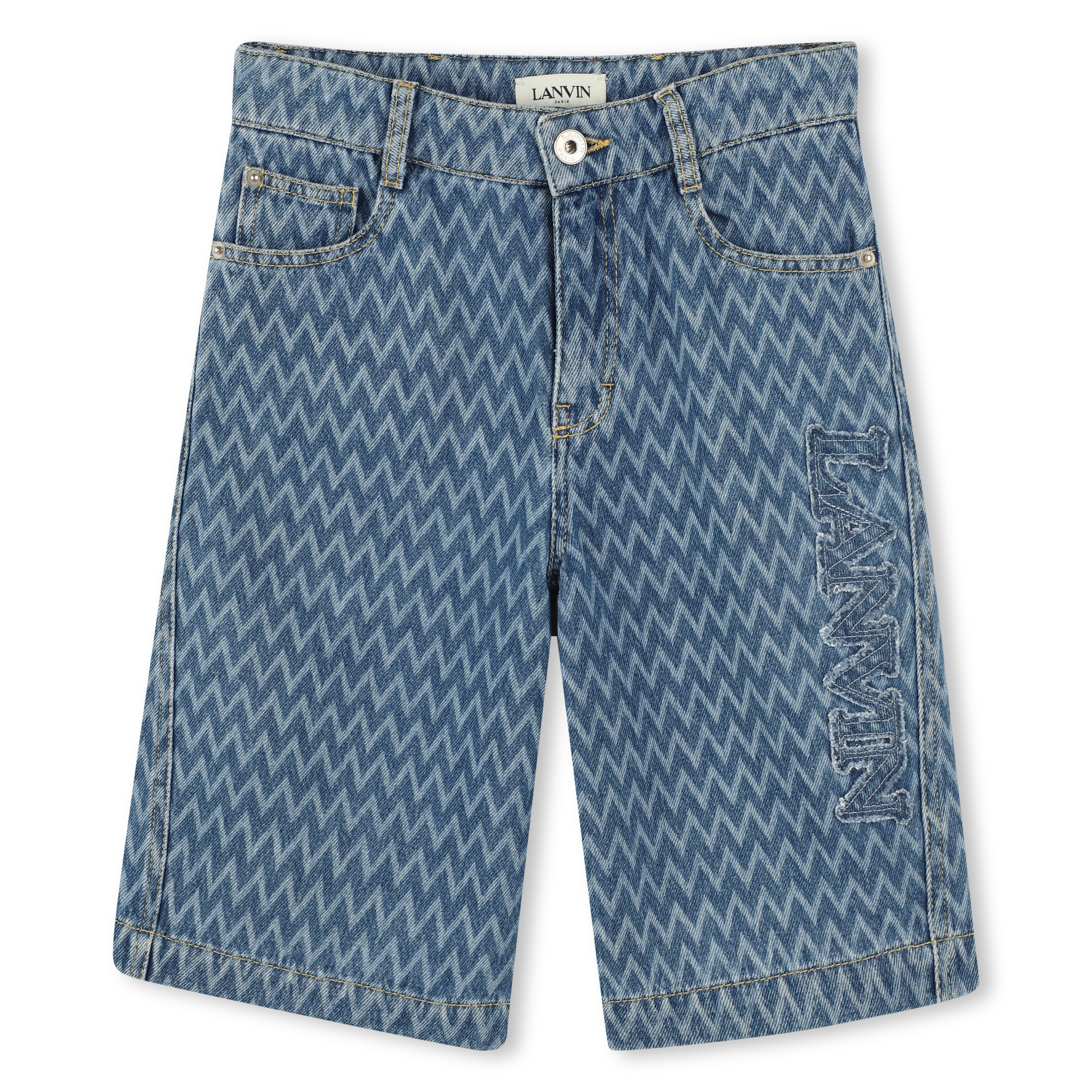 Long denim shorts LANVIN for BOY