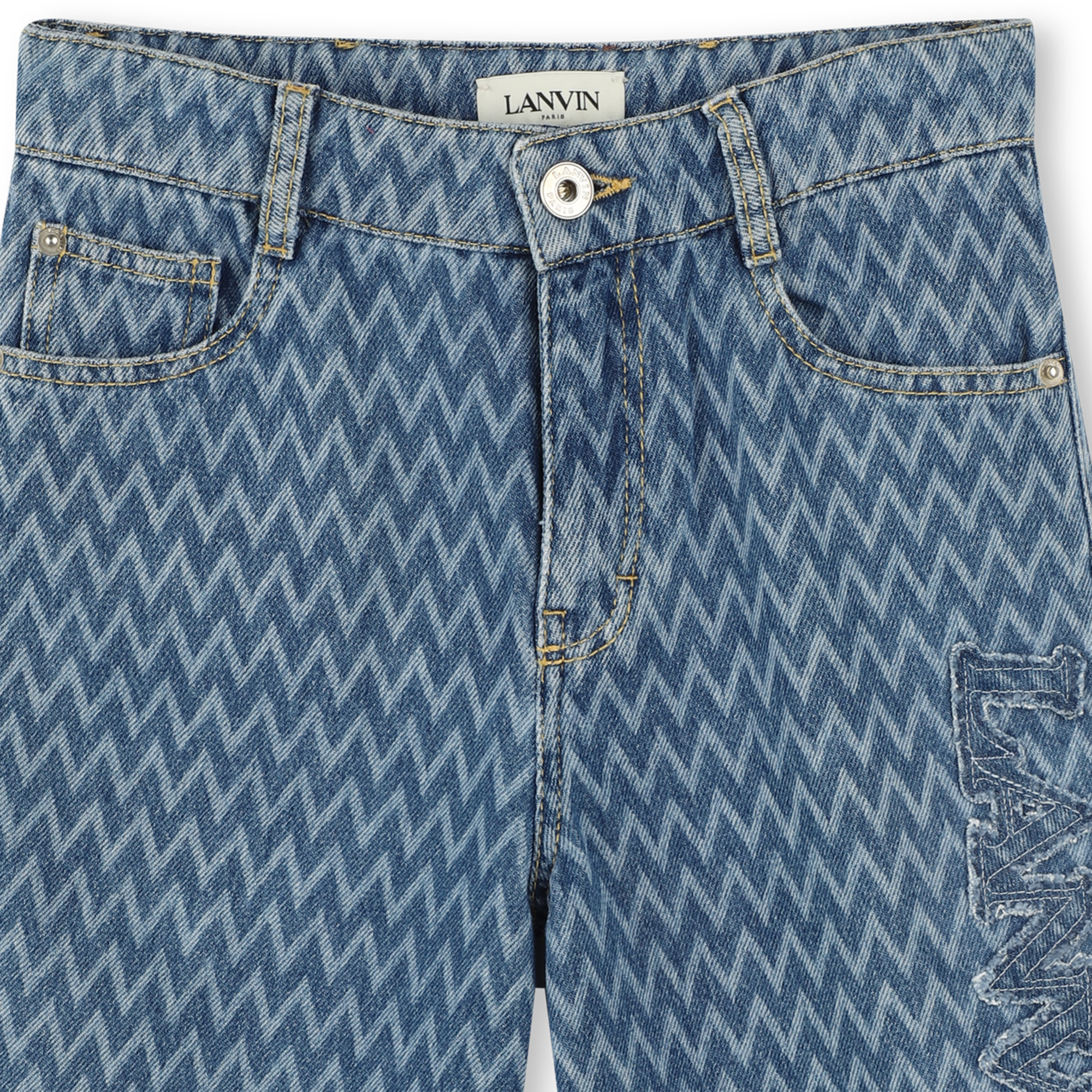 Long denim shorts LANVIN for BOY