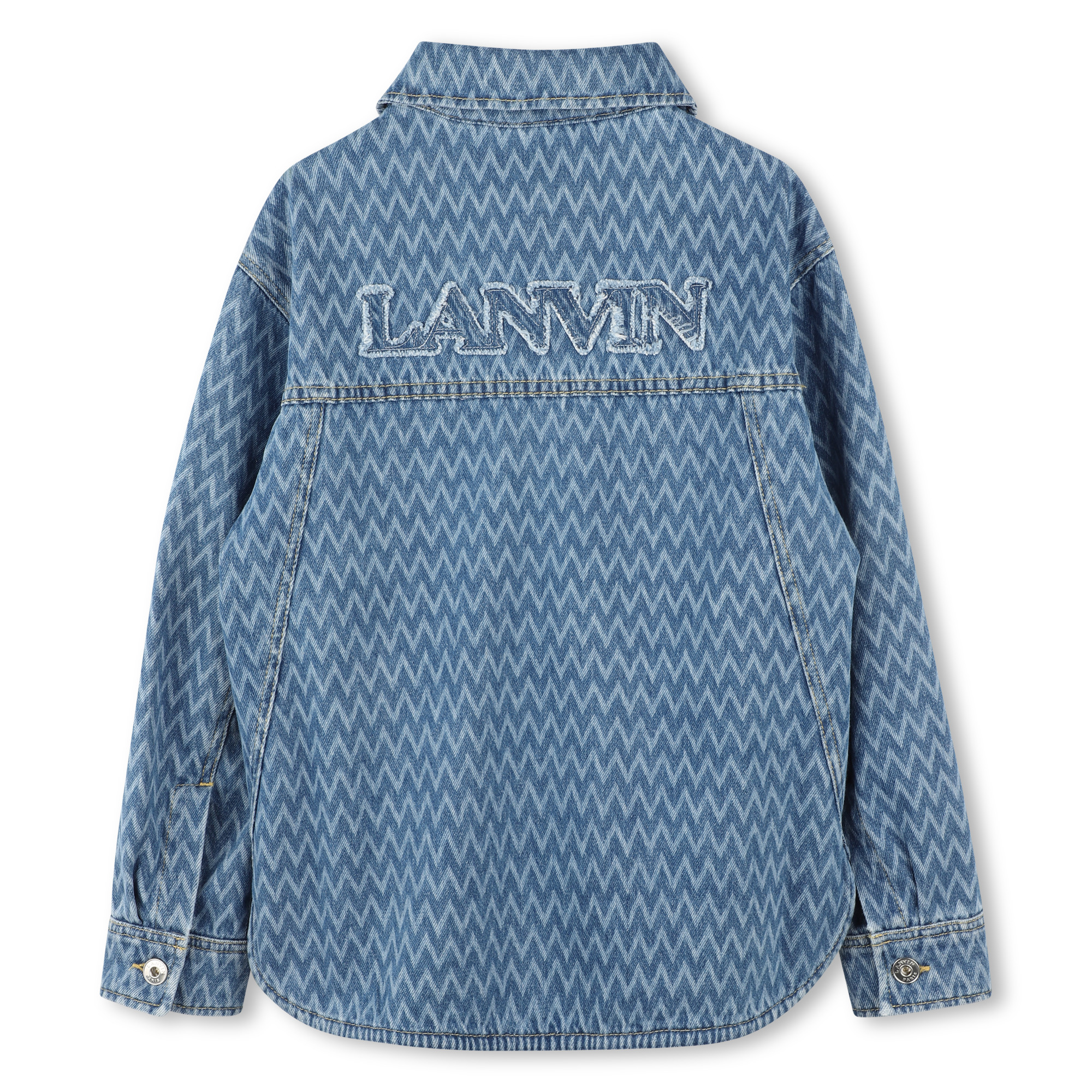 Patterned denim shirt LANVIN for BOY