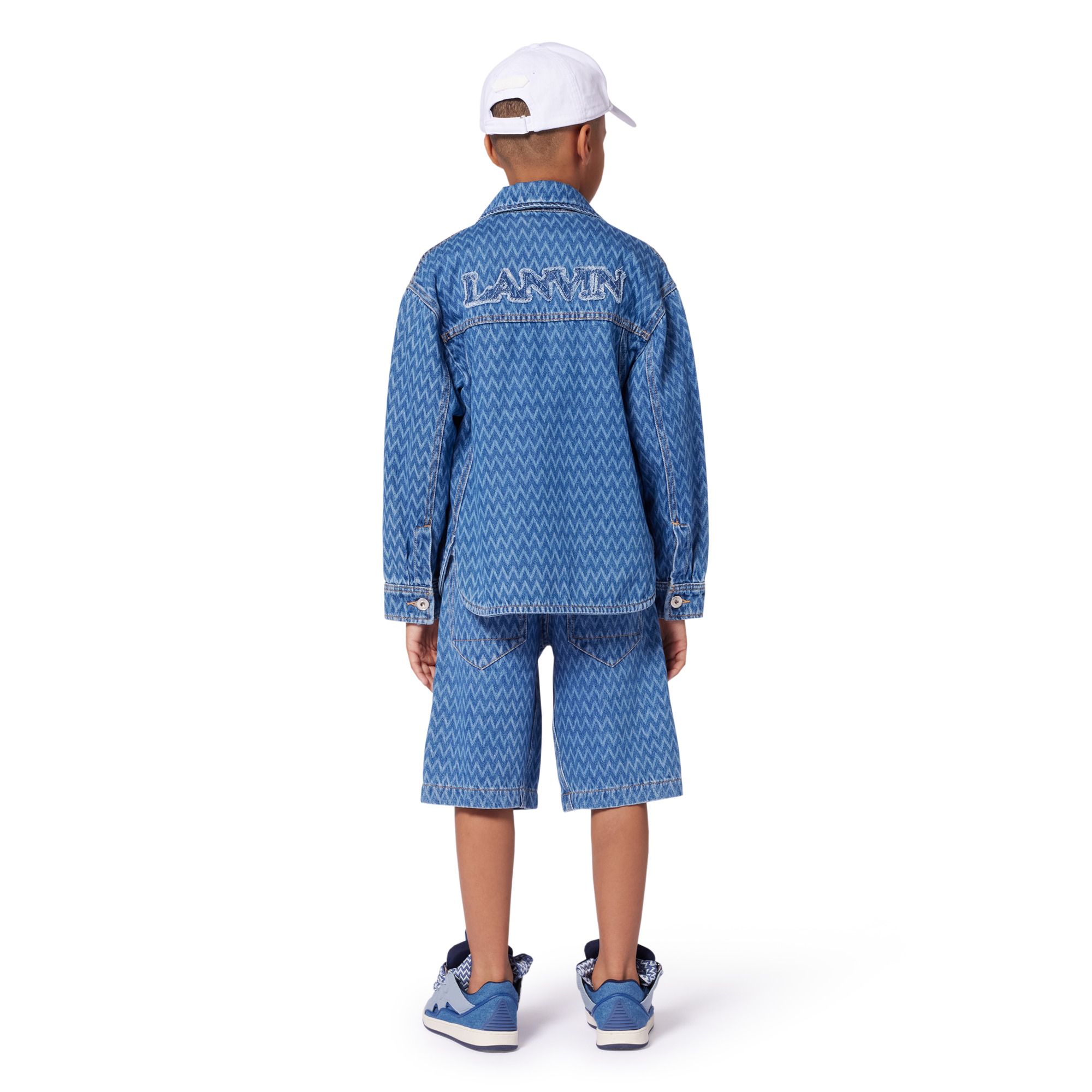 Patterned denim shirt LANVIN for BOY