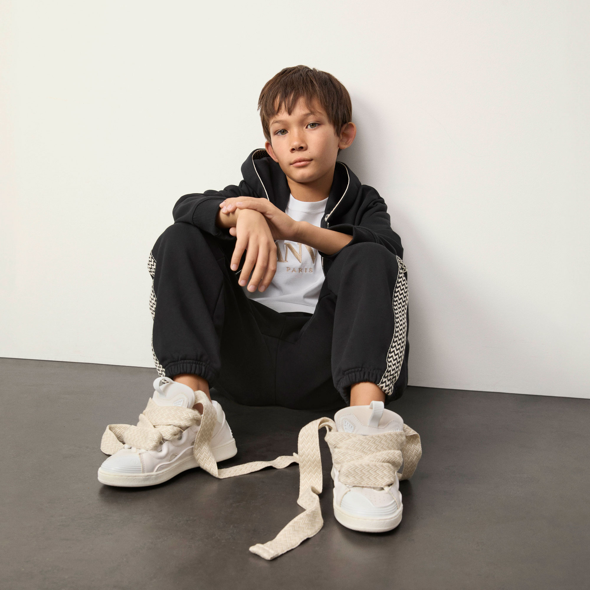 Fleece zip-up sweatshirt LANVIN for BOY